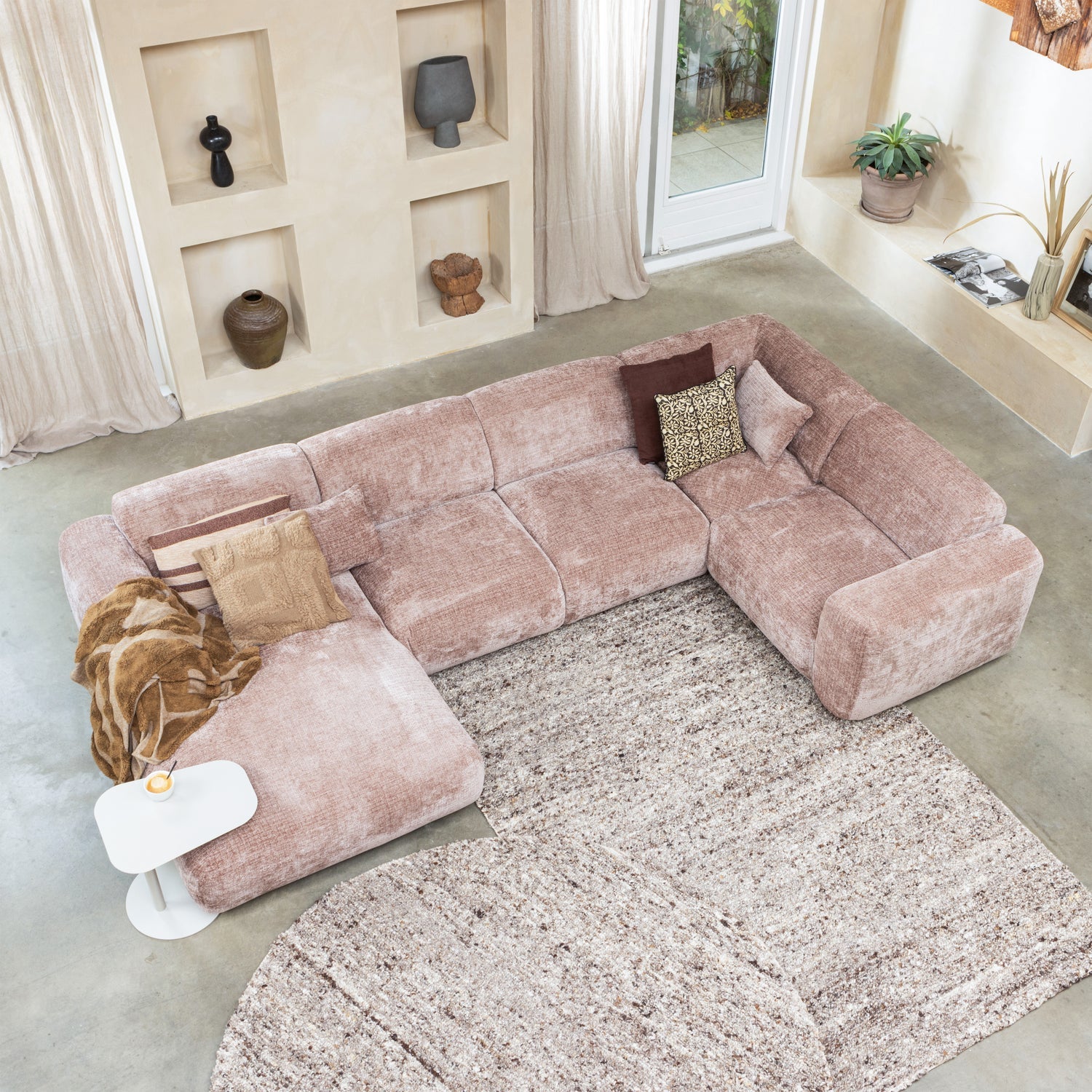 Tavolino in metallo Lia 50x50 cm