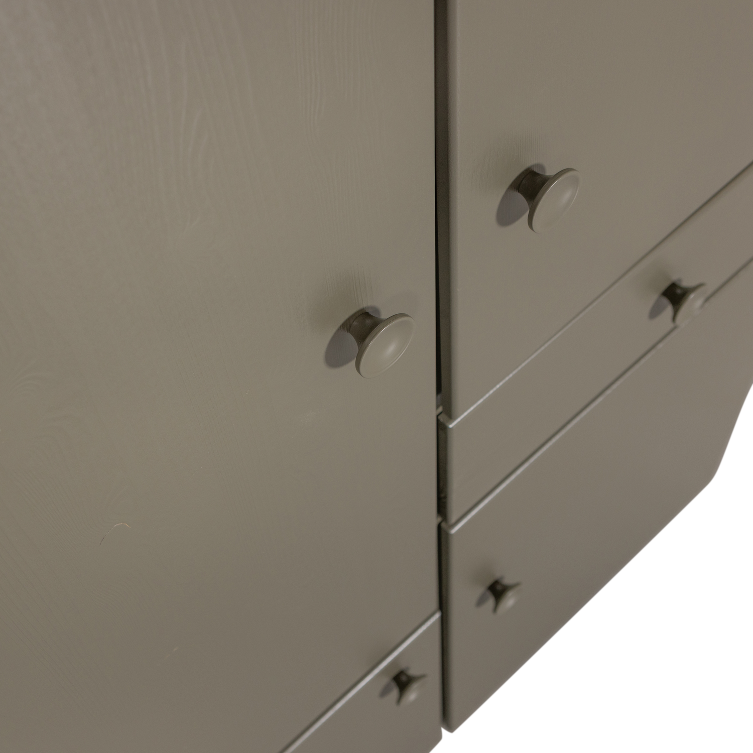 Credenza 4 ante 1 cassetto in pino verde Alfie 210x107cm