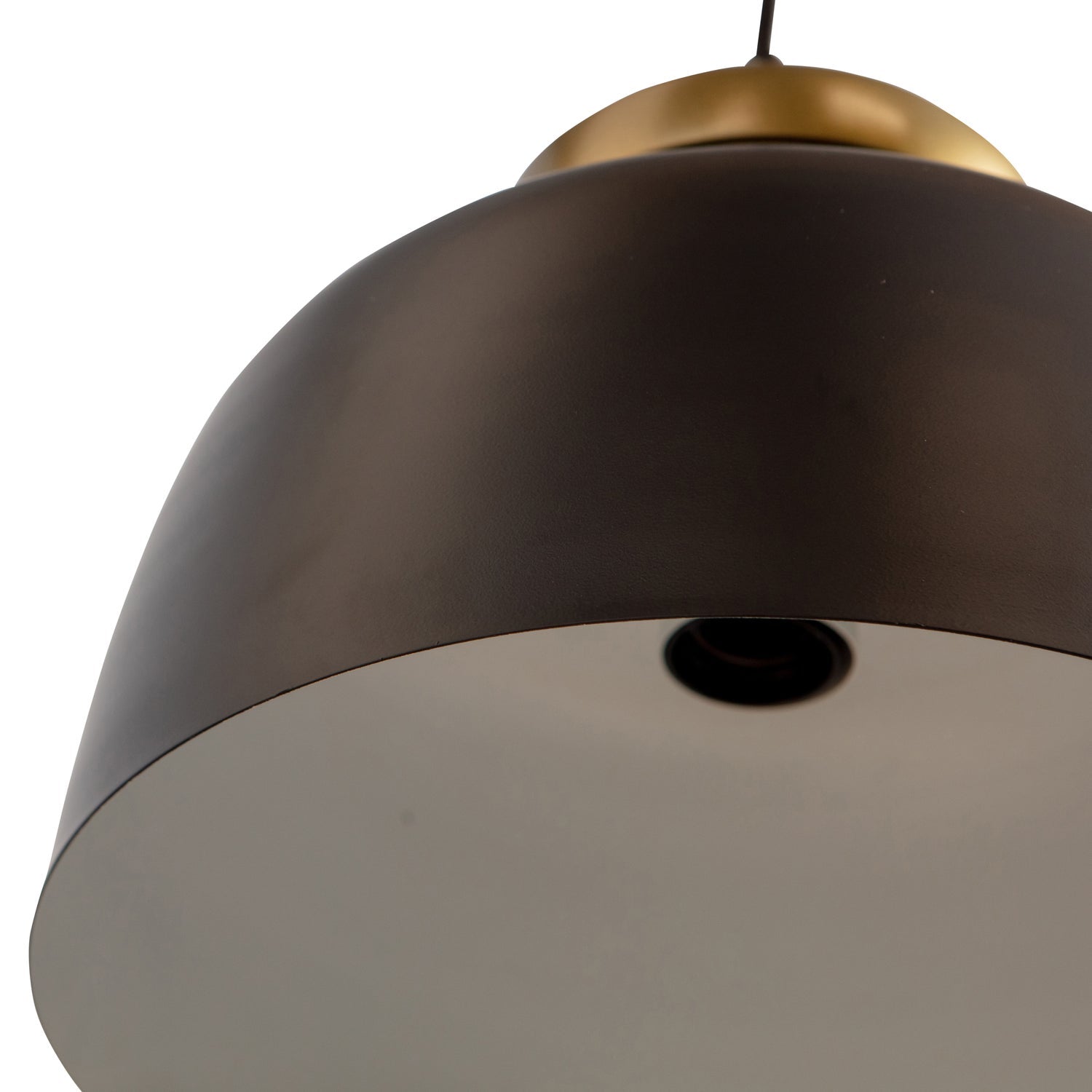 Lampada a sospensione in ottone metallo nero Linne 34x31 cm