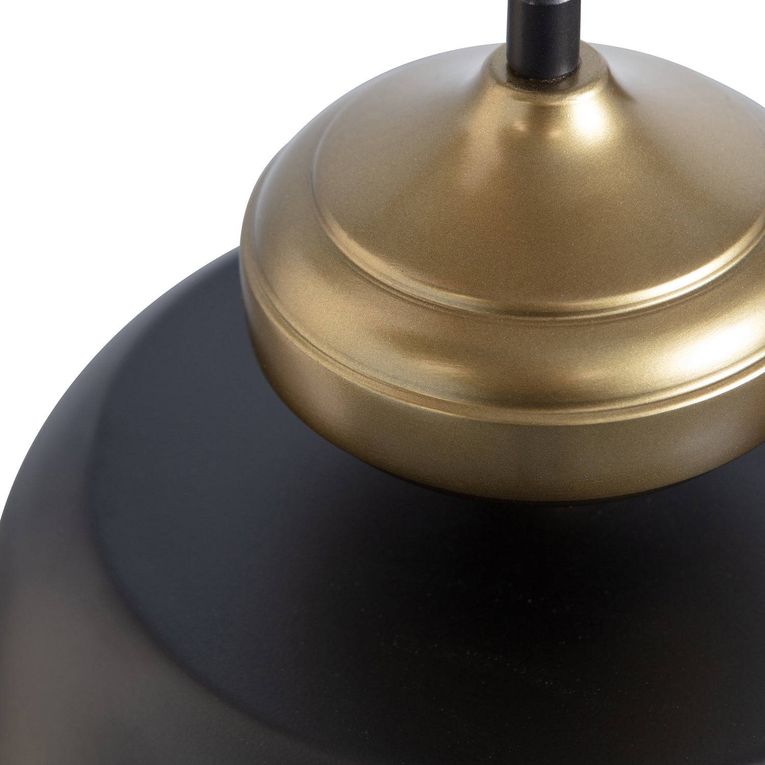 Lampada a sospensione in ottone metallo nero Linne 34x31 cm