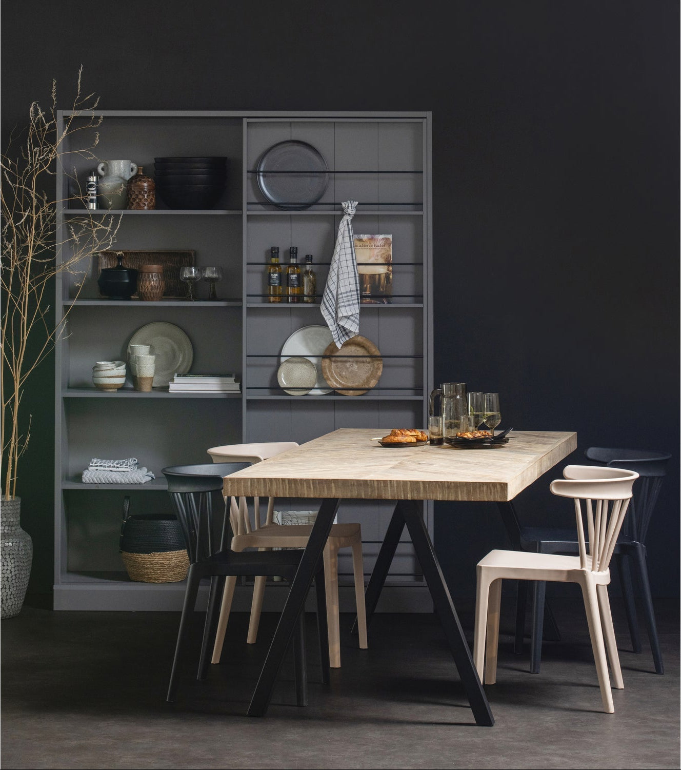 Tavolo da pranzo quadrato in legno di mango Tablo 75x200 cm