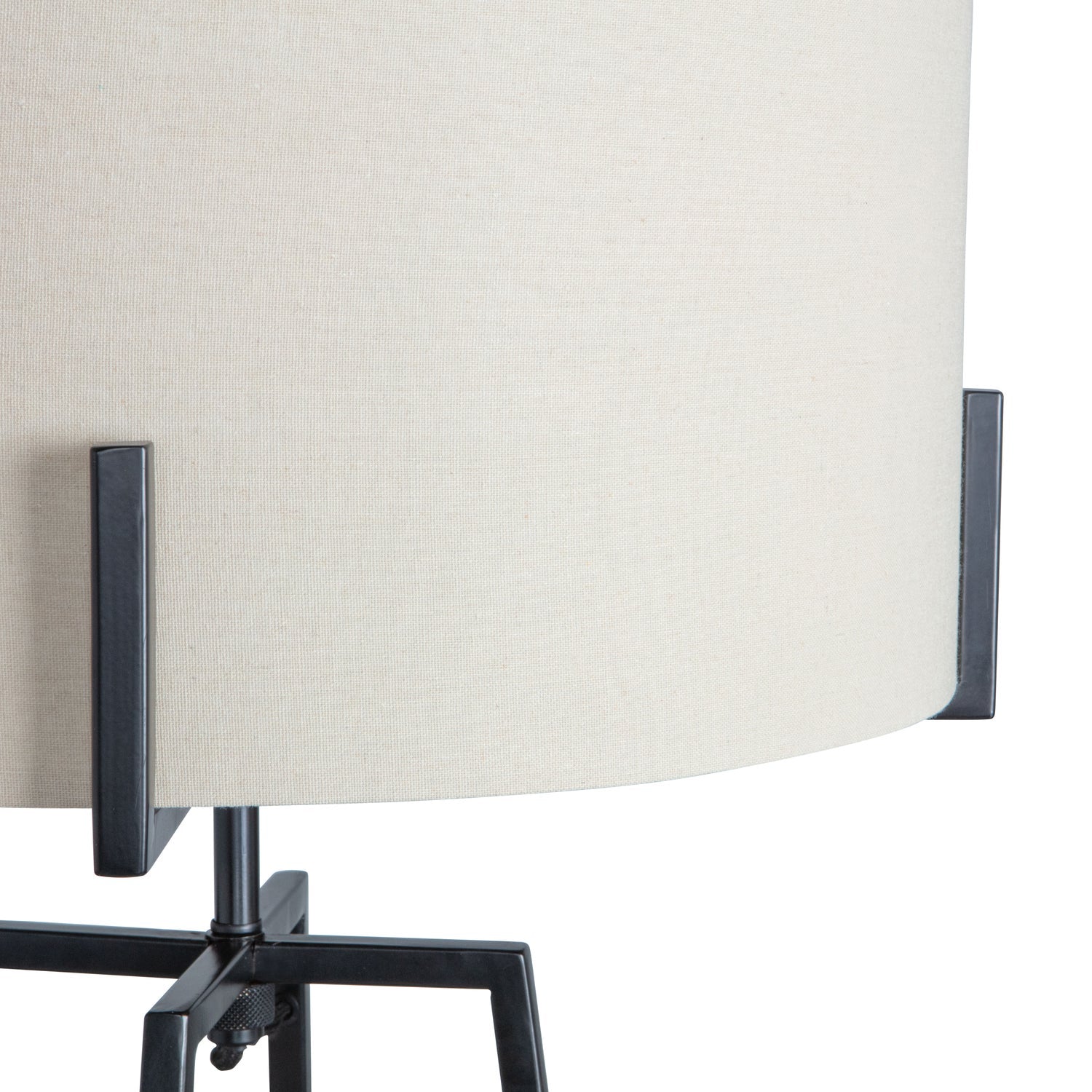 Lampe de sol avec revêtement en poudre noir mat Holly 160x55cm 