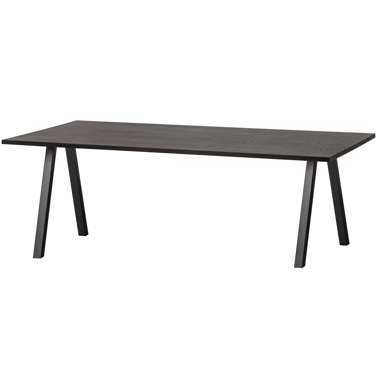 Table à manger en bois de chêne foncé Tablo 75x220 cm