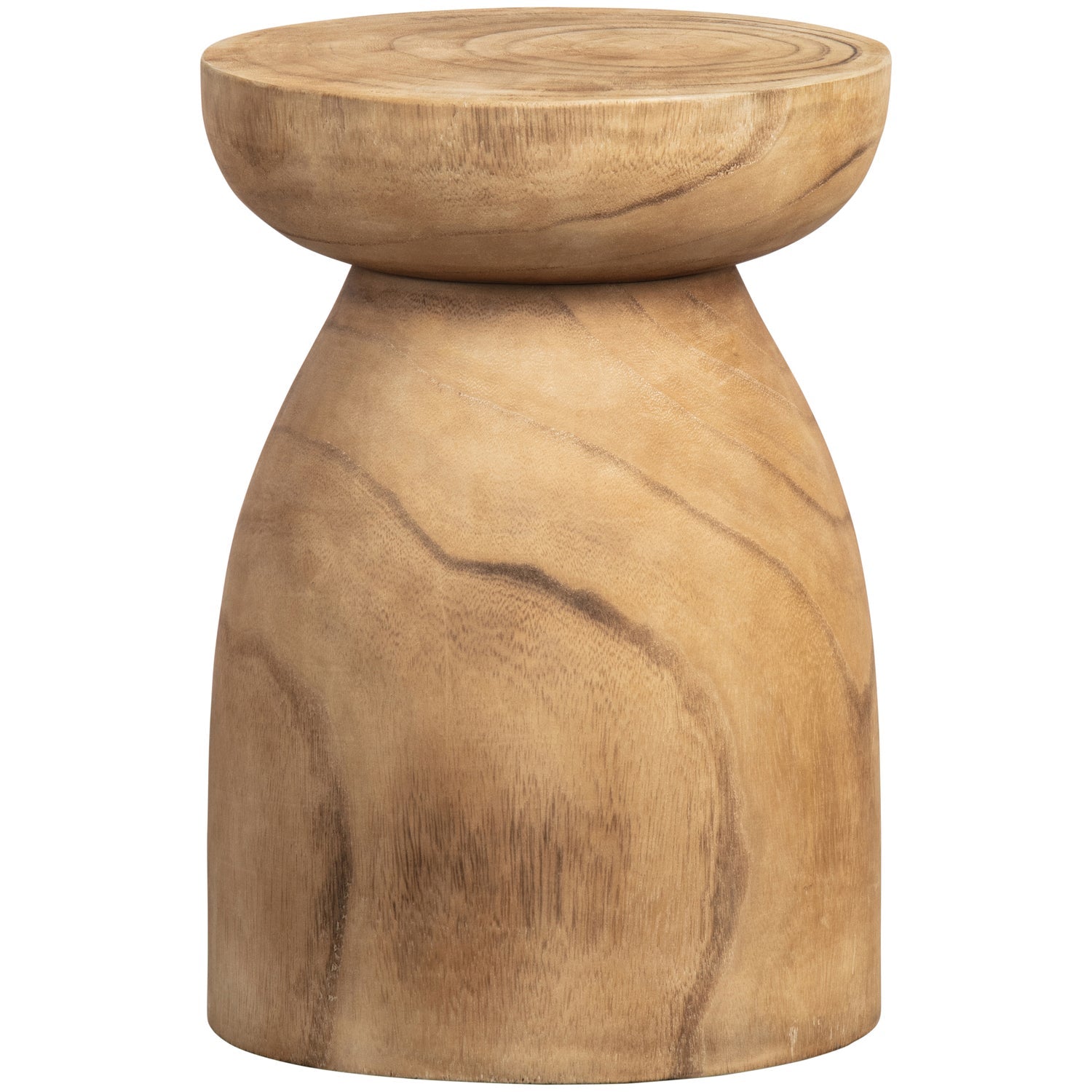 Tabouret en bois naturel Bink 40x28 cm