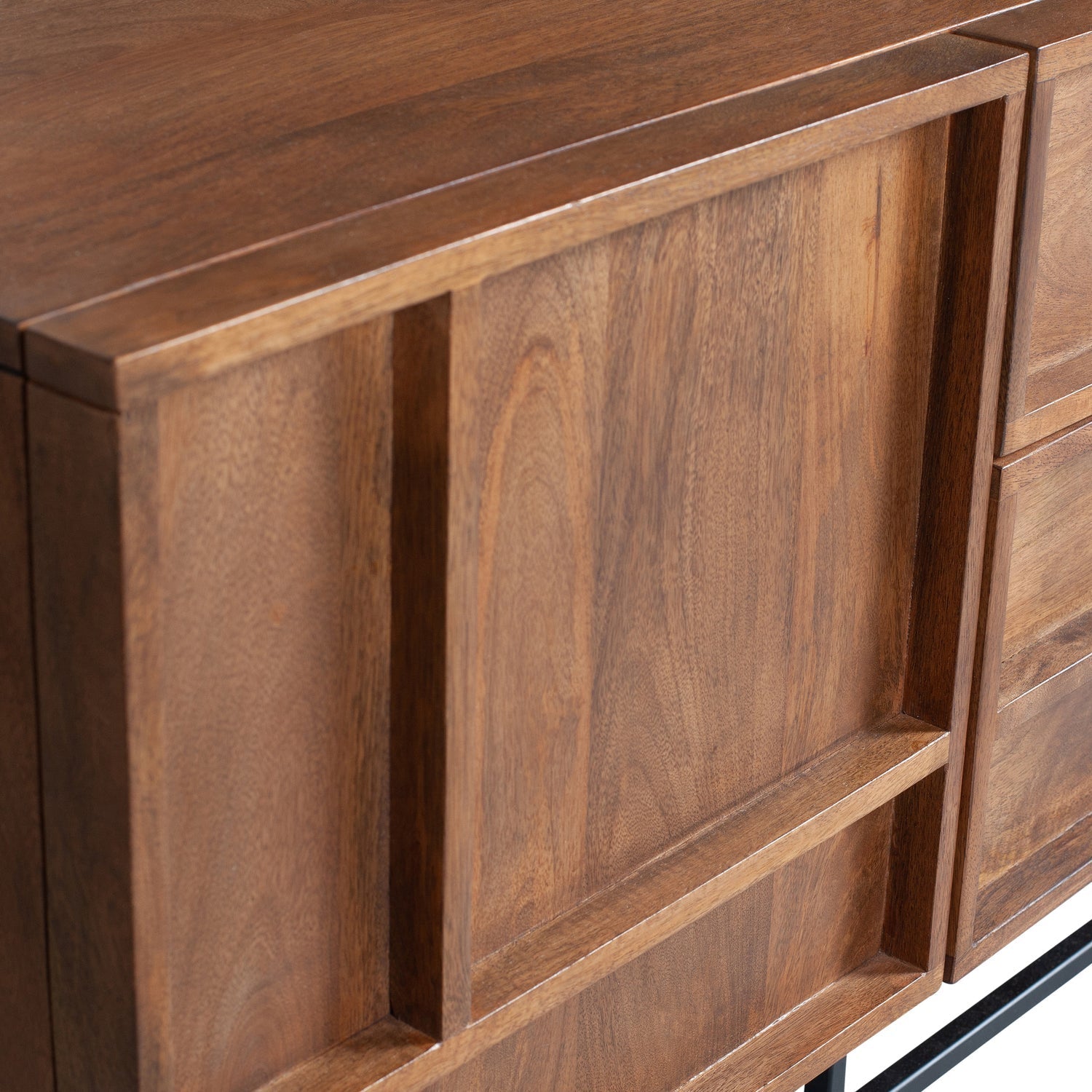 Mobile TV 2 ante 2 cassetti in legno di mango Forrest 54x140 cm