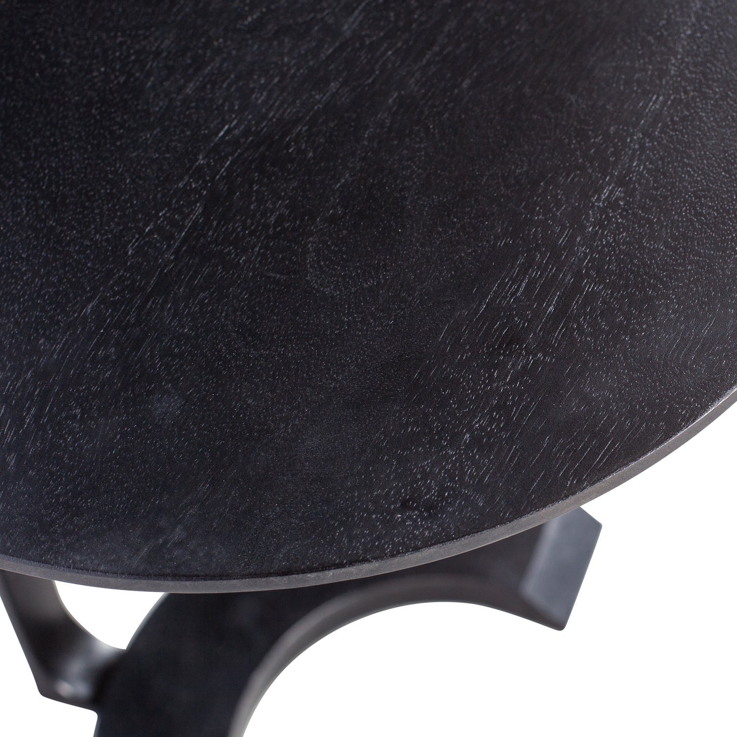 Tavolino in legno di mango nero opaco Floor 57x39 cm