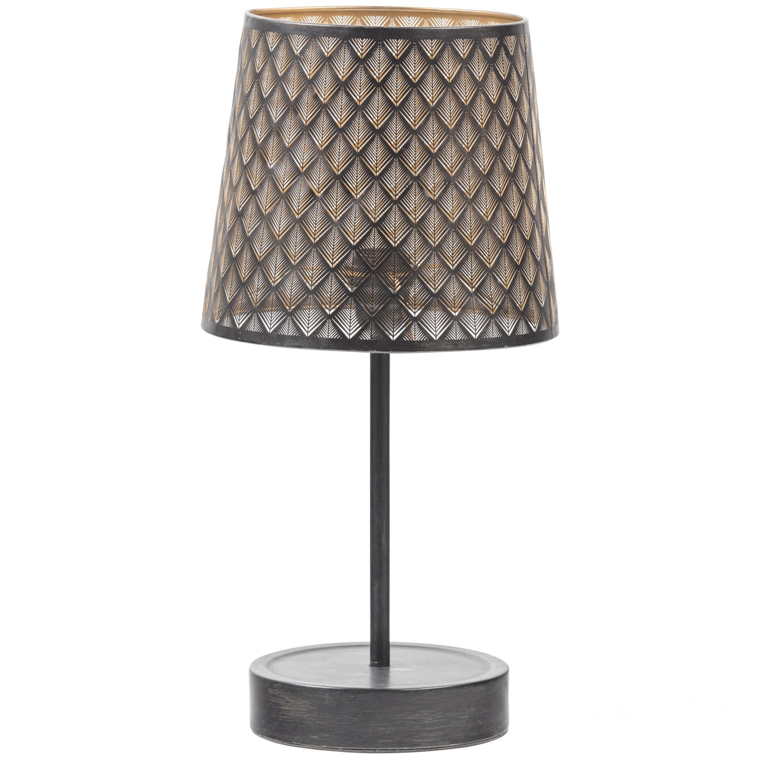 Lampe de table en métal noir Kars 56x28 cm