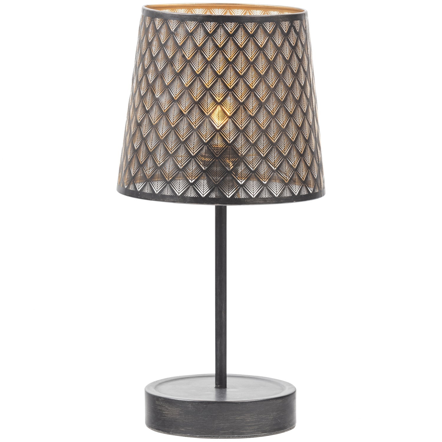 Lampe de table en métal noir Kars 56x28 cm