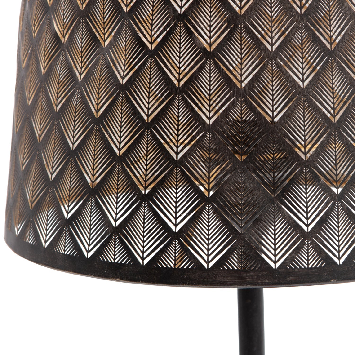 Lampe de table en métal noir Kars 56x28 cm