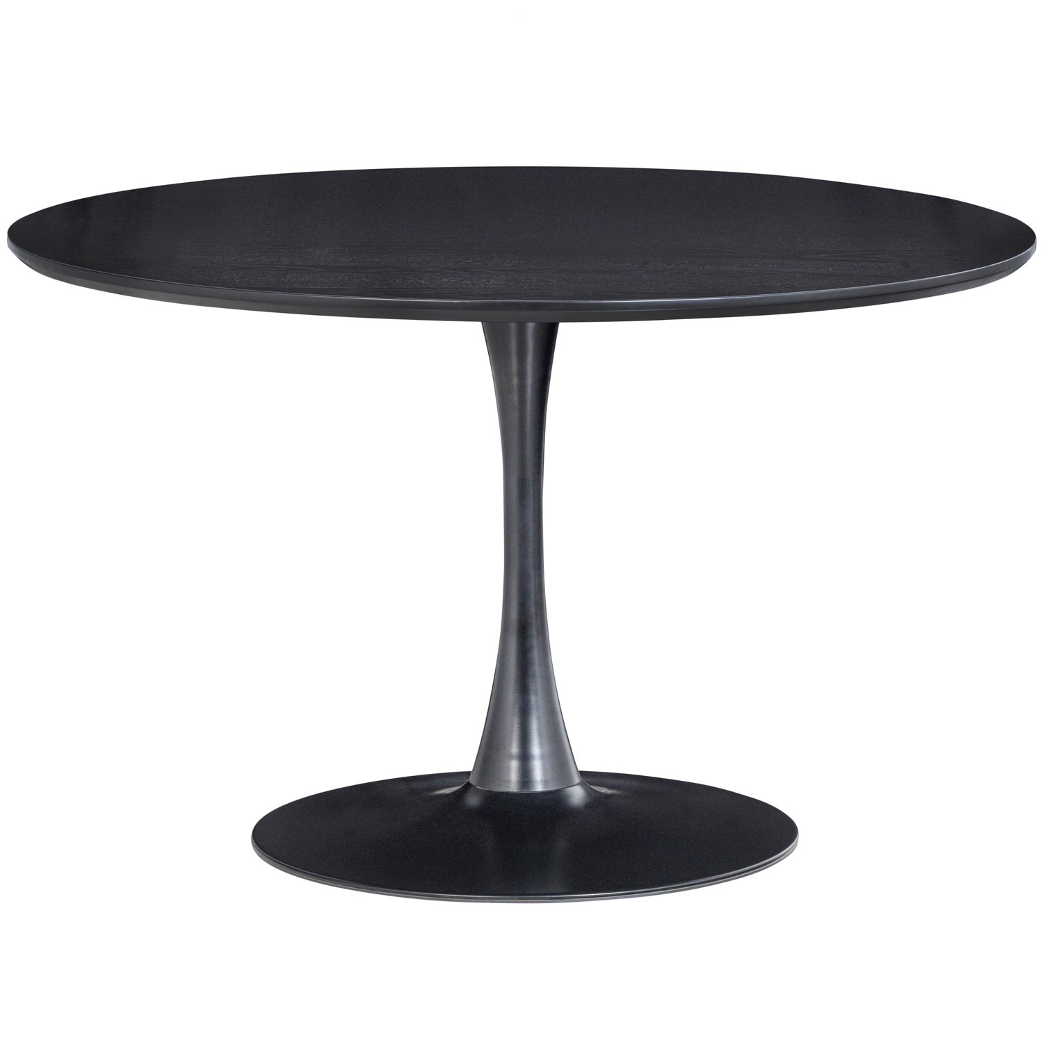 Table à manger ronde noire Sammy 75x120 cm
