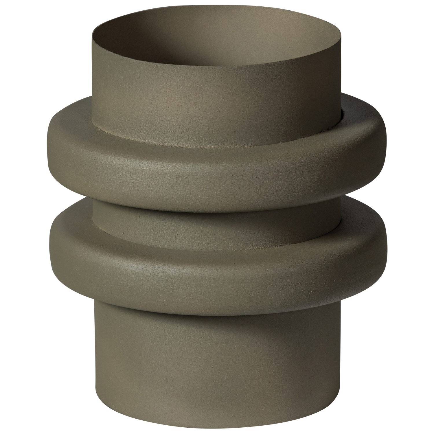 Vaso in alluminio opaco Malin 23x21 cm