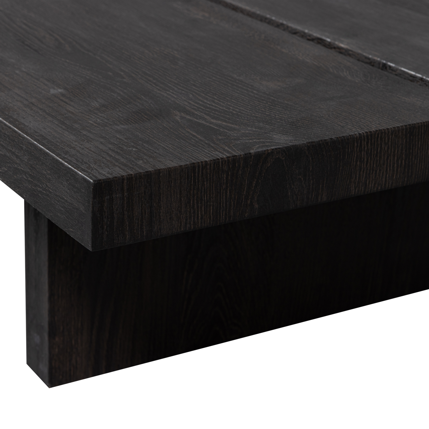 Tavolino in mdf marrone scuro Lion 25x140 cm