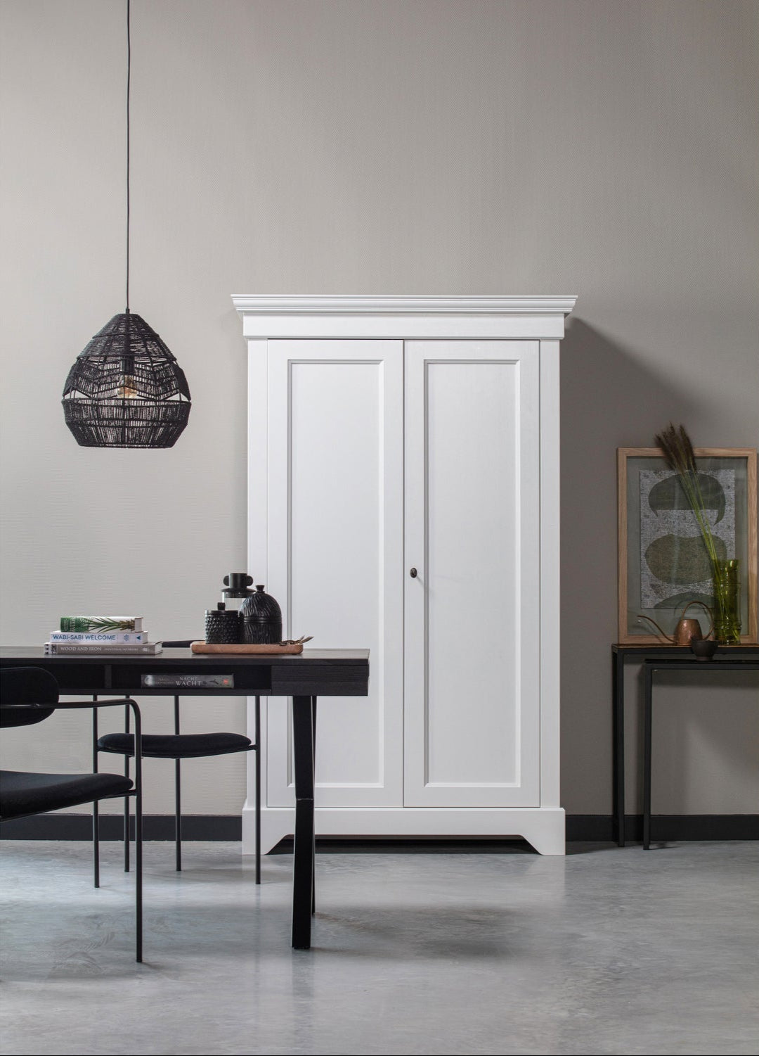 Lampada a sospensione nera Adelaide 150x150cm