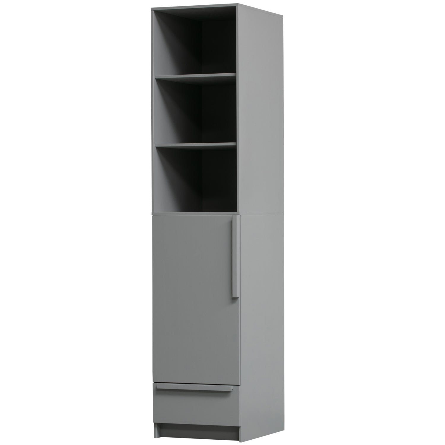 Credenza 1 anta 1 cassetto grigio cemento Pure 215x48 cm