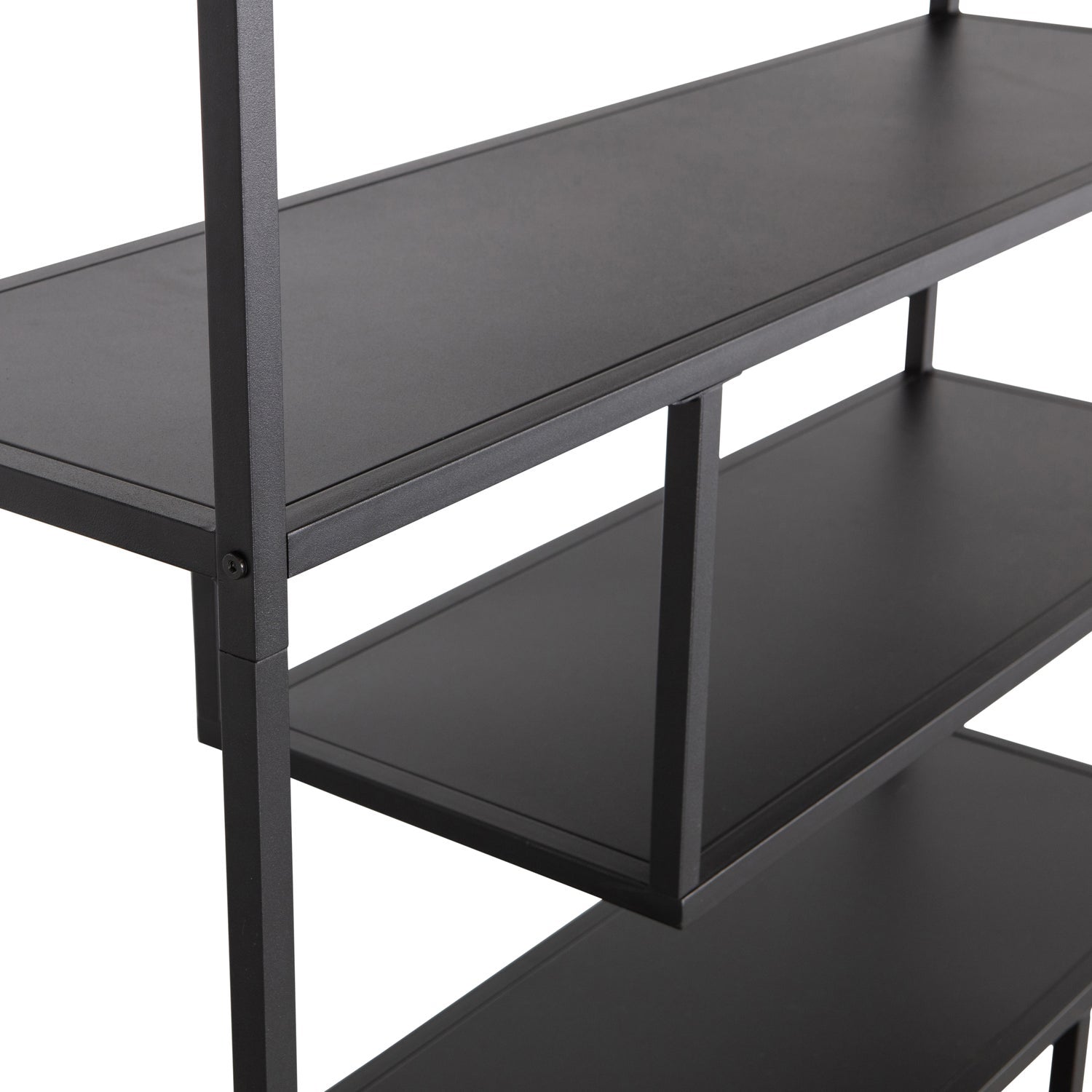 Libreria a giorno in metallo nero opaco Teun