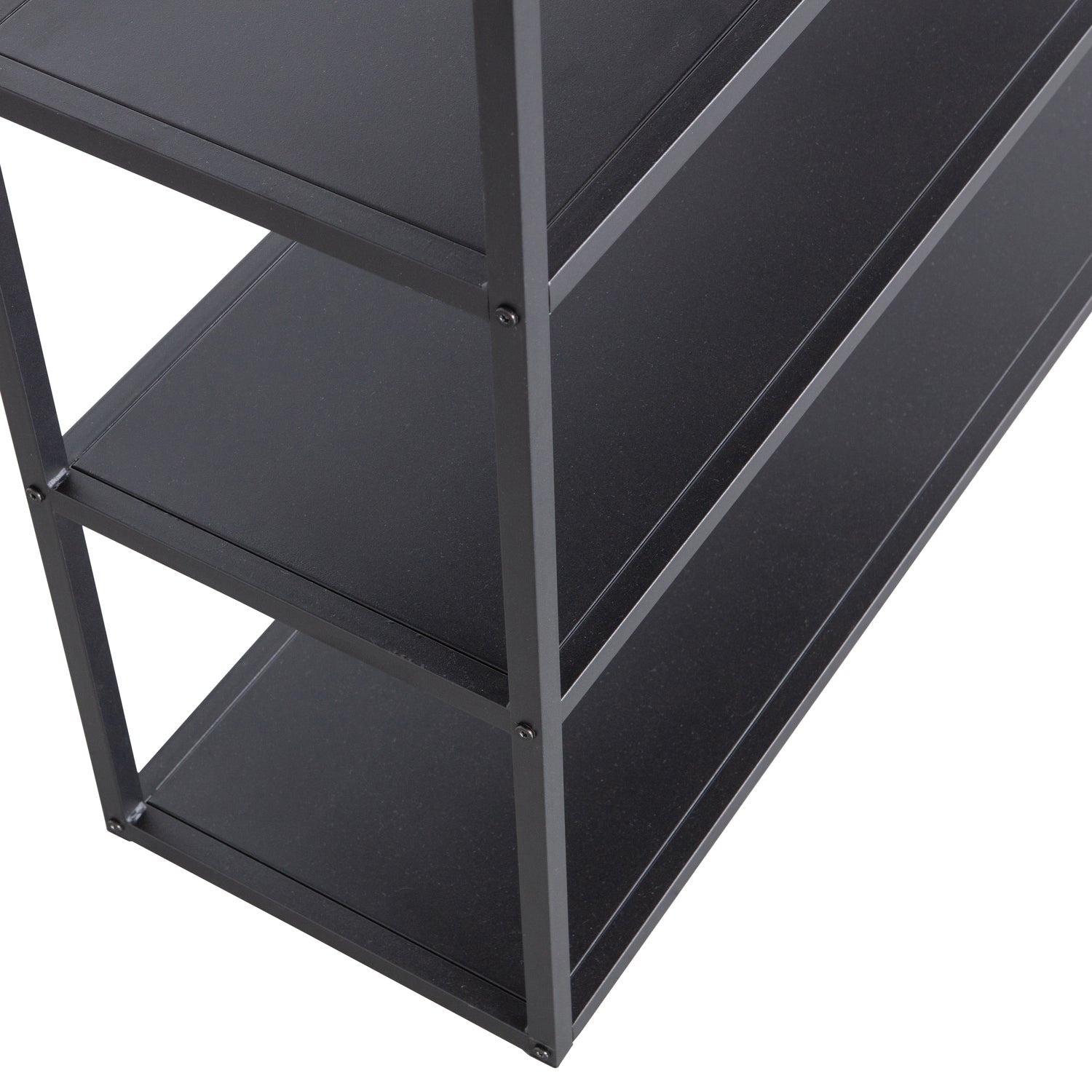 Libreria a giorno in metallo nero opaco Teun