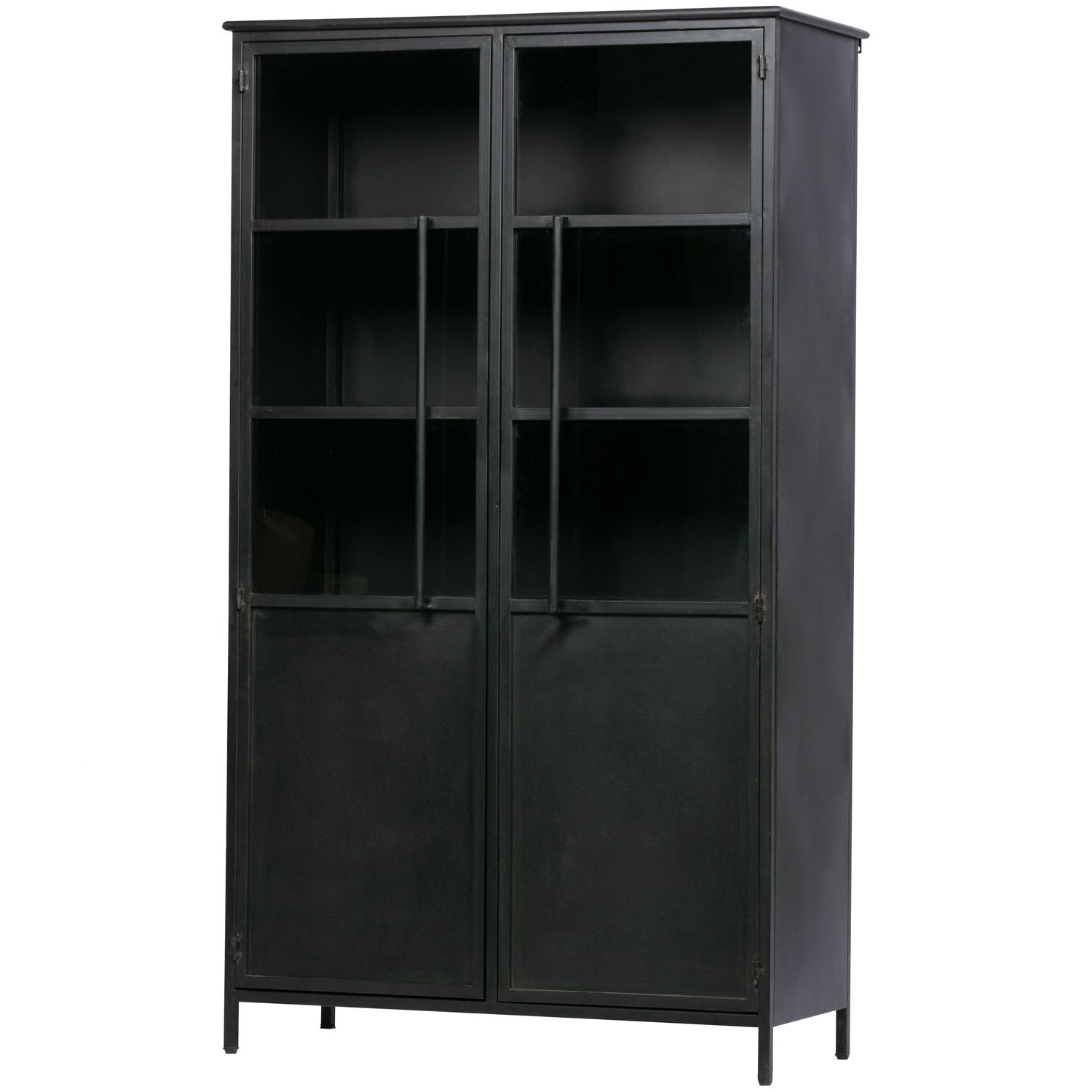 Vetrina 2 ante in metallo nero BePureHome 1710x99 cm
