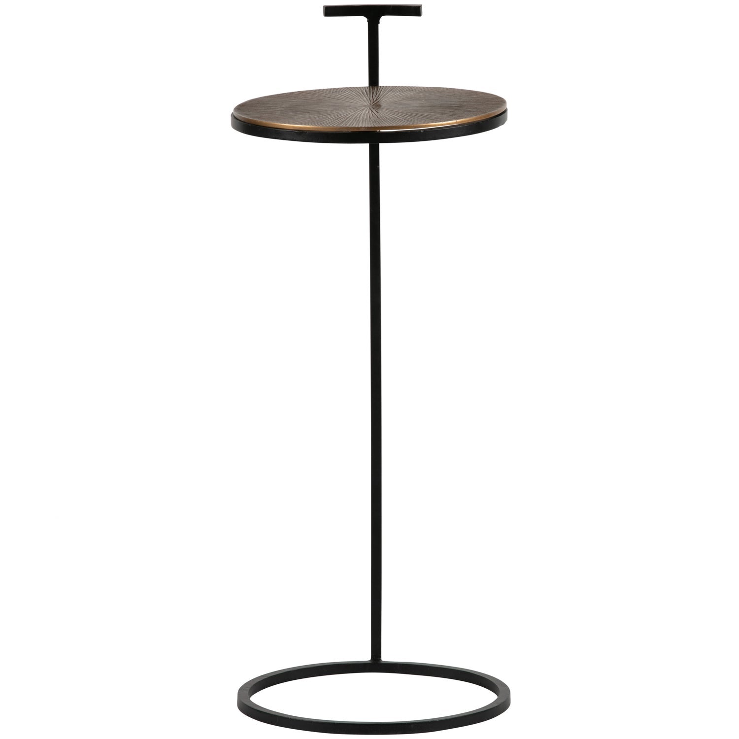 Table basse en fer/aluminium Position 64x26 cm