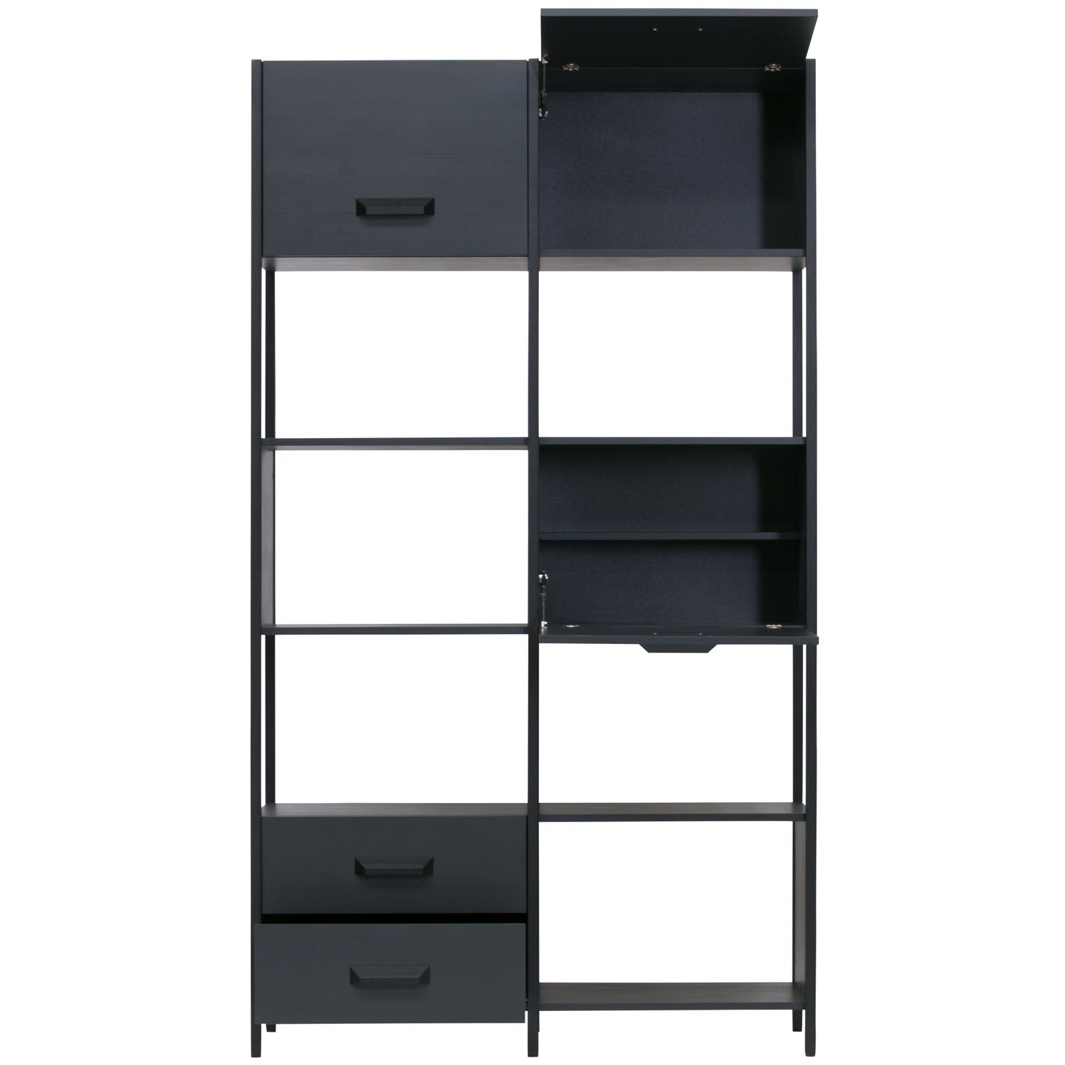 Armadio in acciaio nero opaco Legacy 220x123 cm