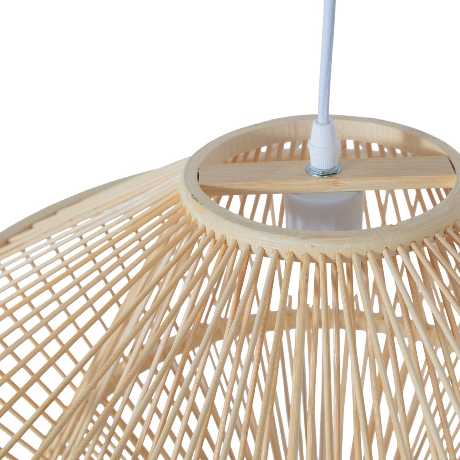 Lampe à suspension en bambou Bamboo 31x46 cm