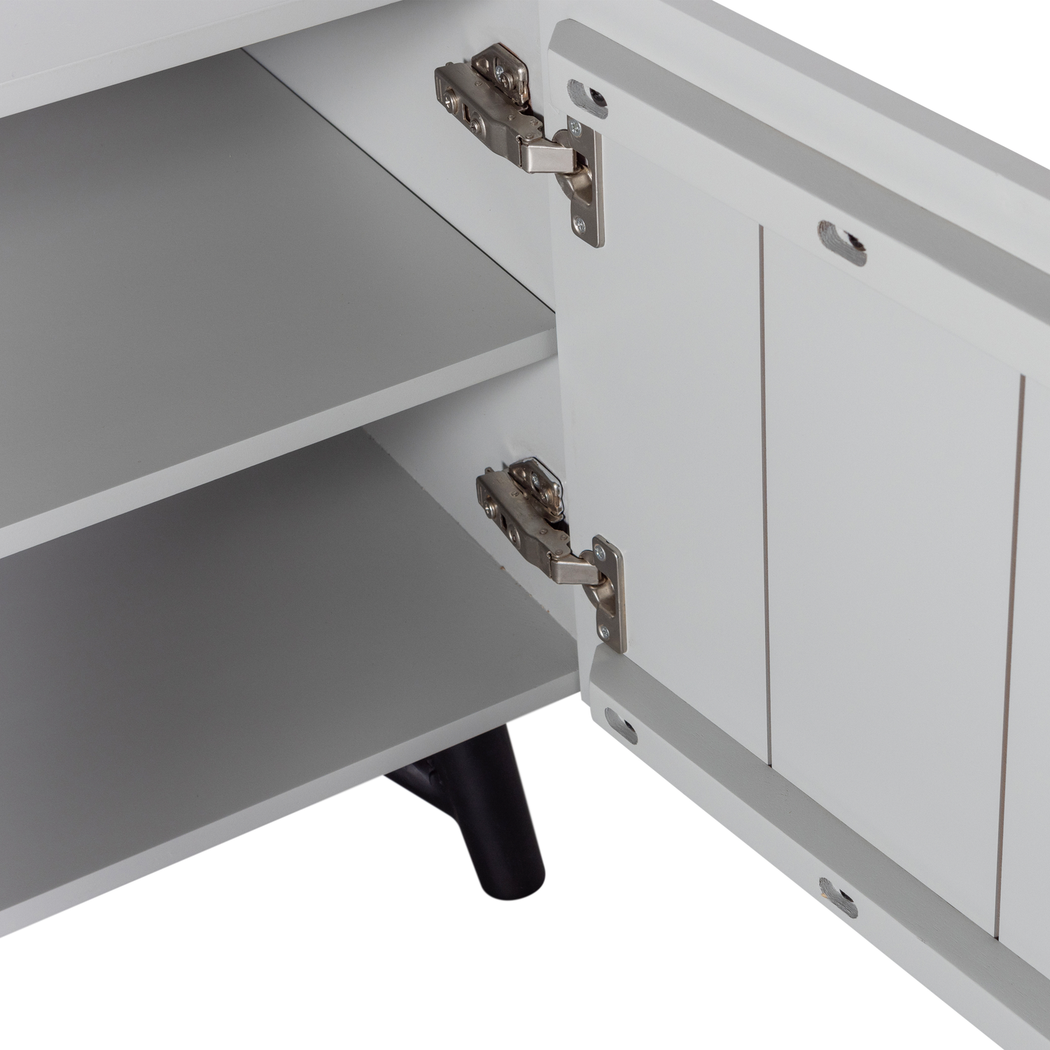 Madia 4 ante grigio nebbia Organic 85x181 cm