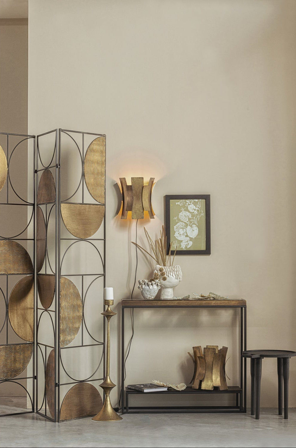 Lampada da parete in metallo Course 27x25 cm