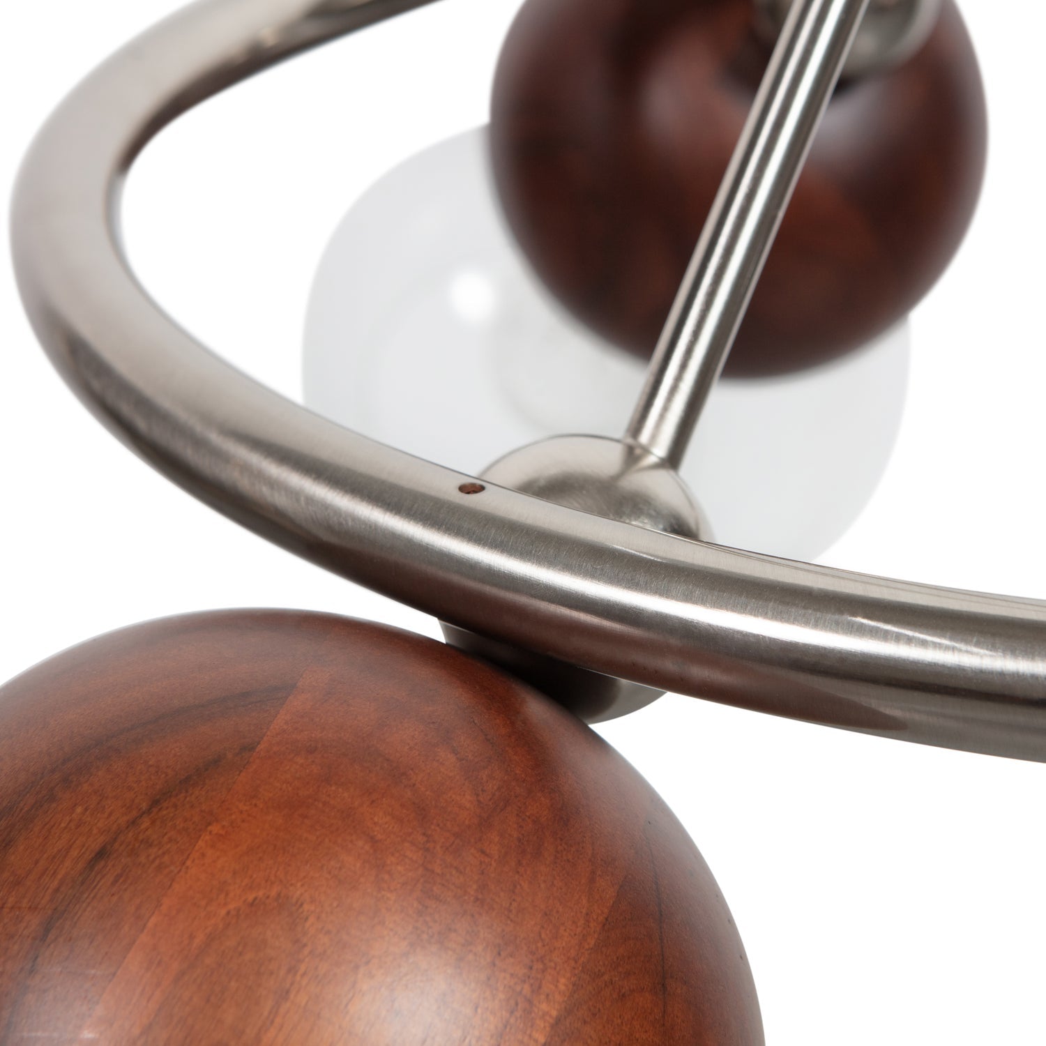 Lampada a sospensione in legno di noce/vetro Babble