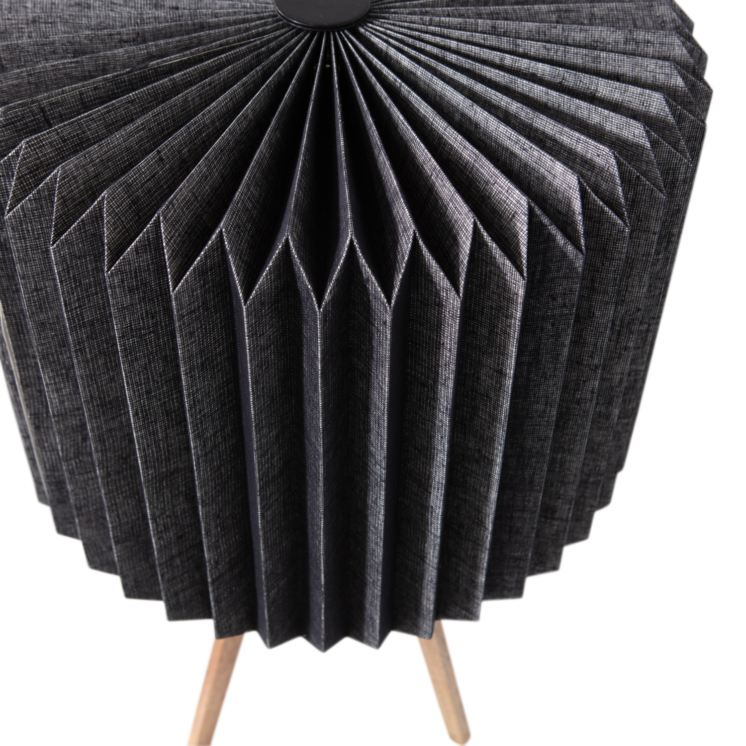 Lampe de table en papier noir Bones 58x36 cm