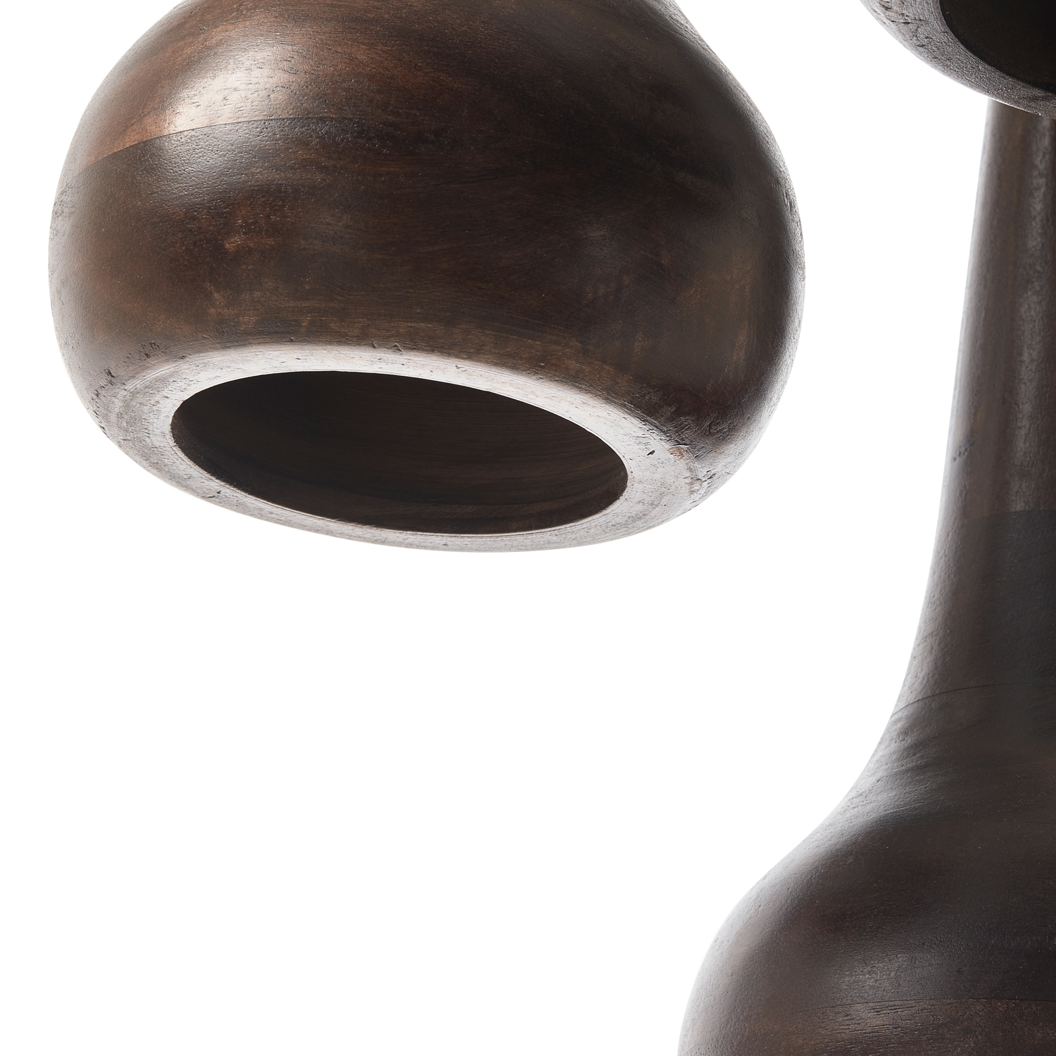 Lampada a sospensione in legno noce Tumble 150x33 cm