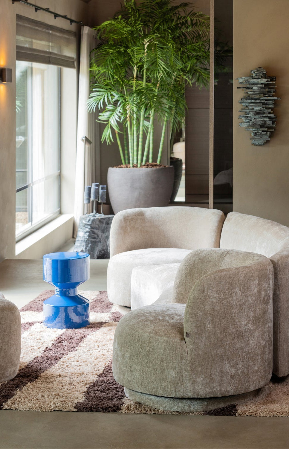 Tappeto con disegno grafico marrone Fafa 200x300 cm