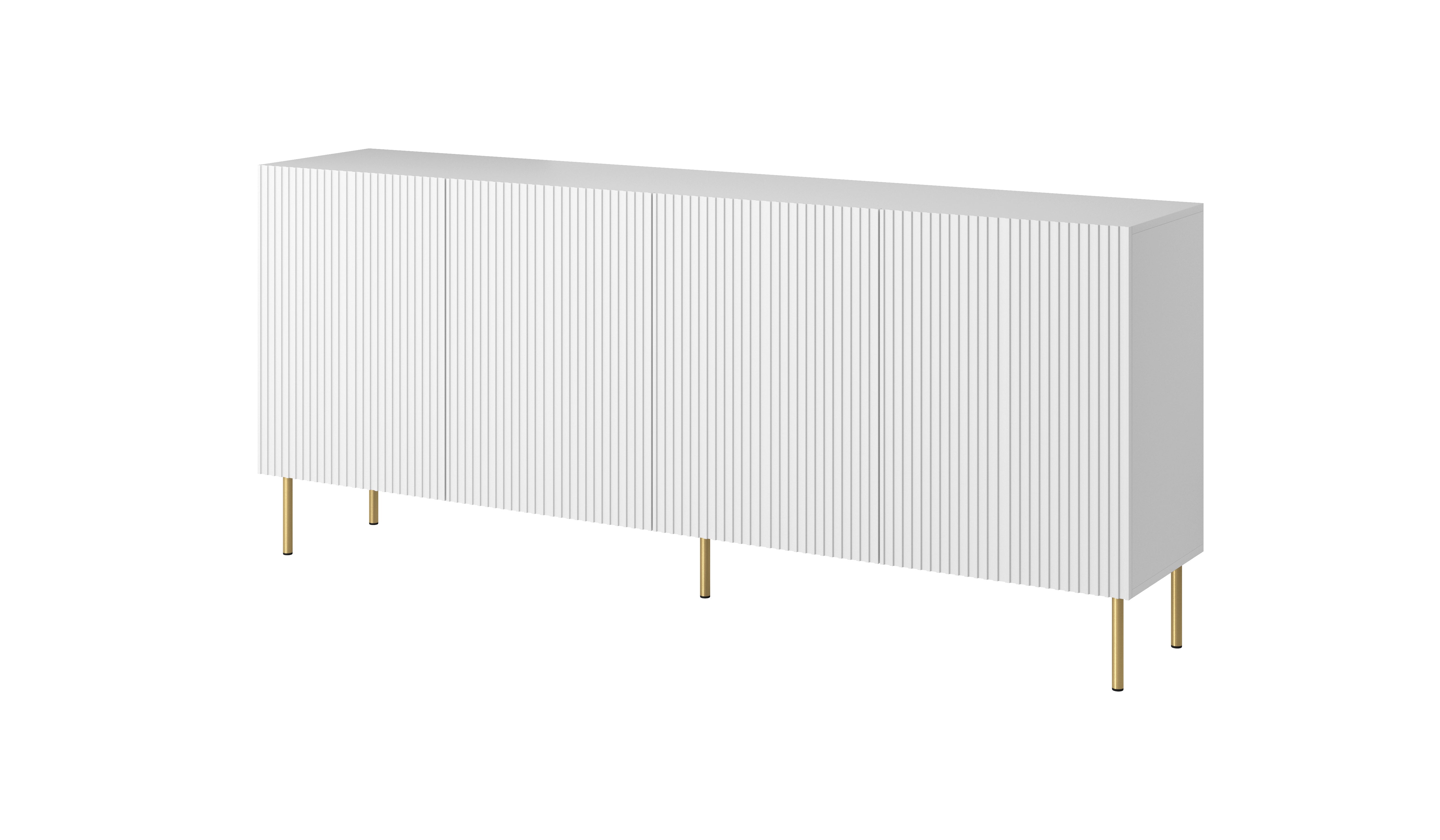 Buffet 4 portes avec pied en métal Bijou 200x82 cm