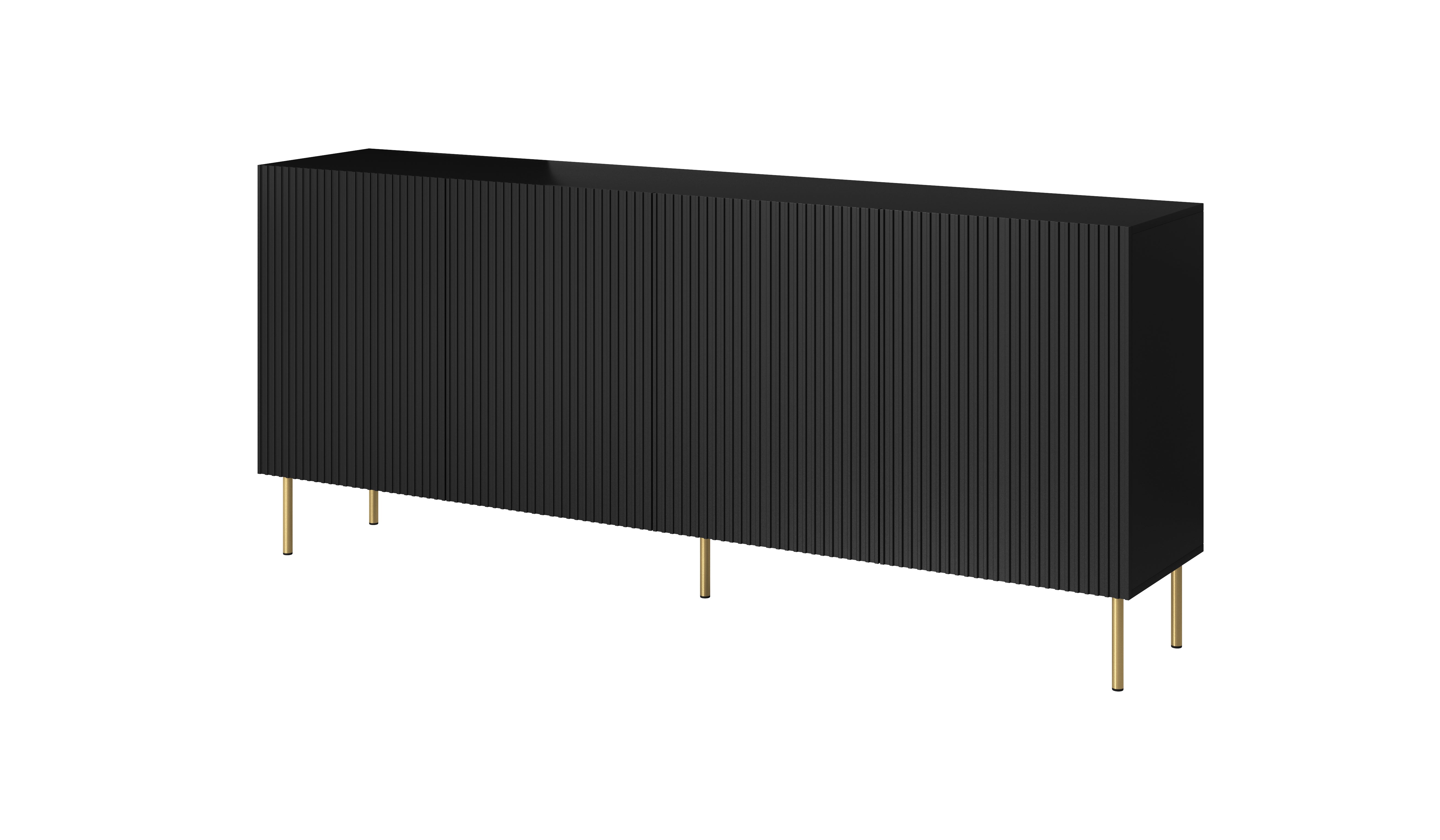 Buffet 4 portes avec pied en métal Bijou 200x82 cm