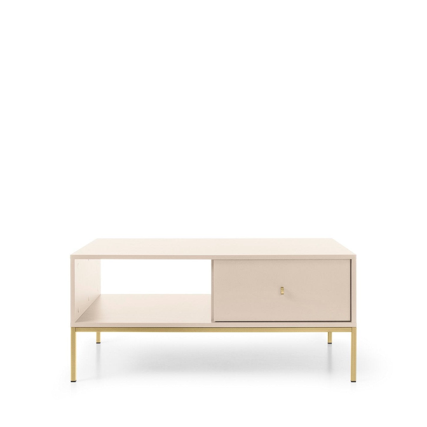 Table basse avec 1 tiroir en bois laminé Canterno 104x68 cm