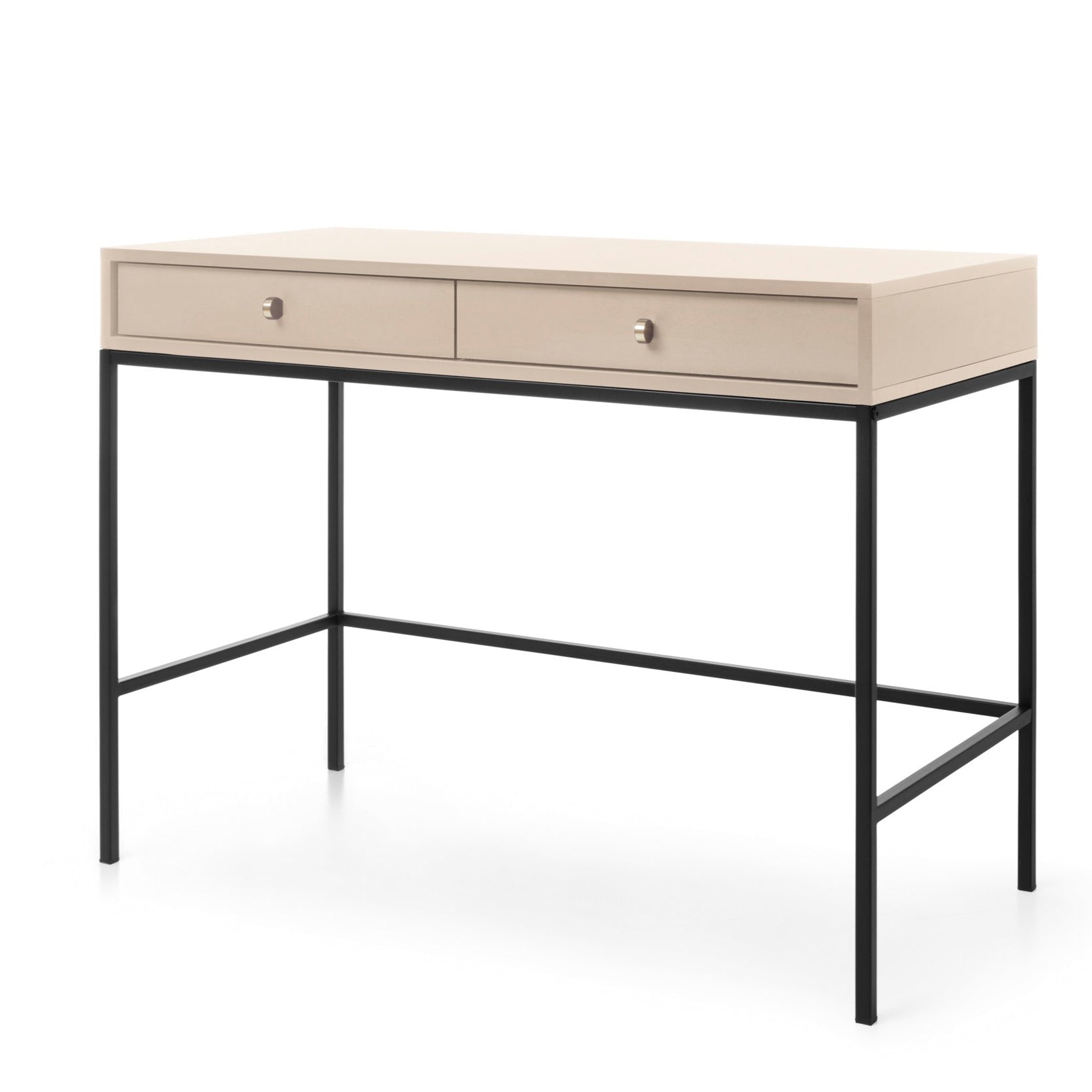 Console d'entrée 2 tiroirs en bois laminé Canterno 104x77 cm