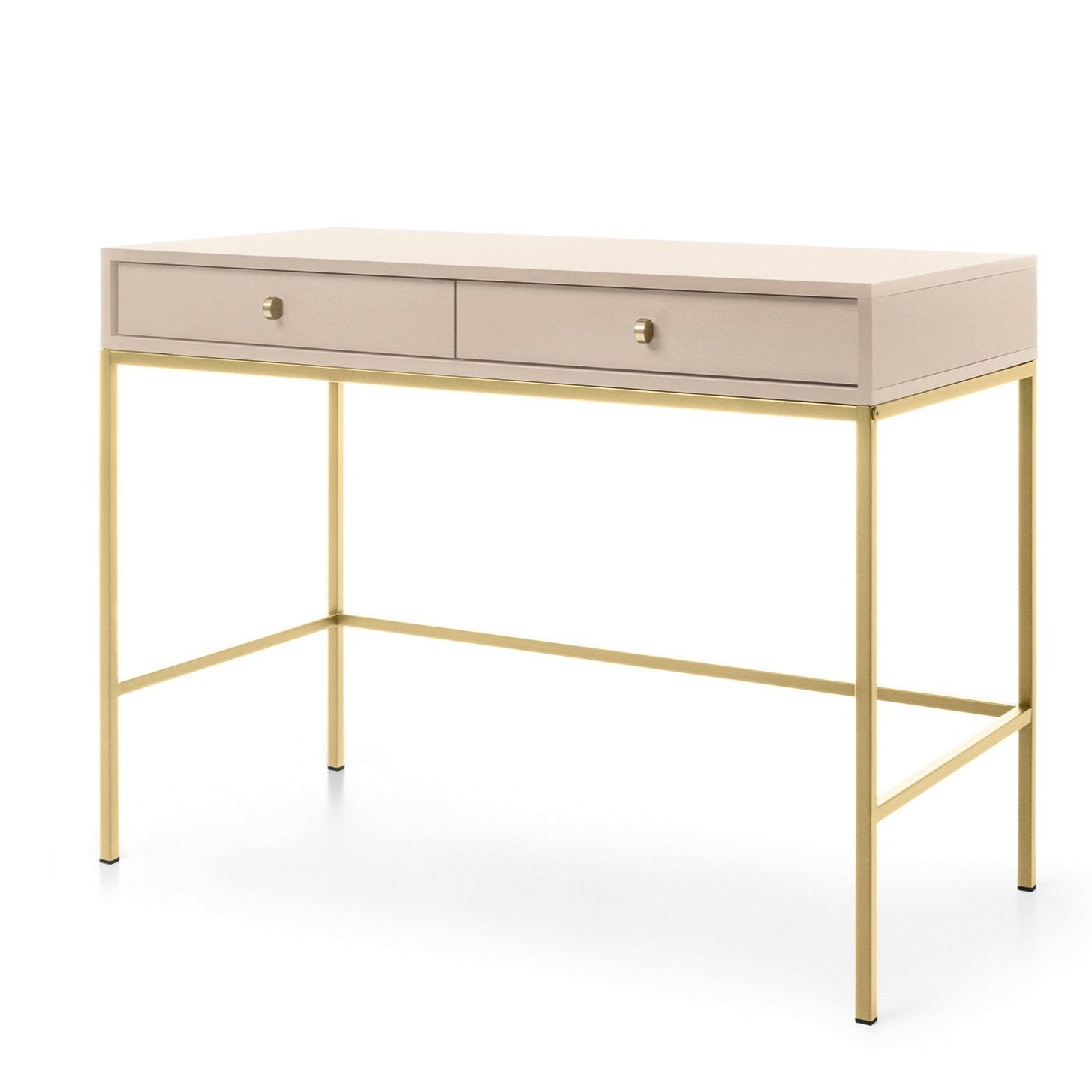 Console d'entrée 2 tiroirs en bois laminé Canterno 104x77 cm