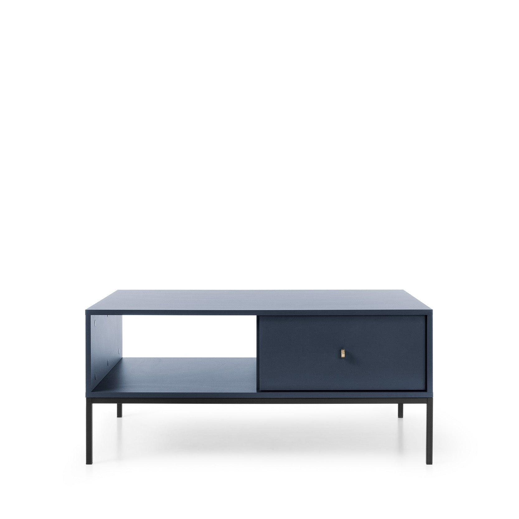 Table basse avec 1 tiroir en bois laminé Canterno 104x68 cm