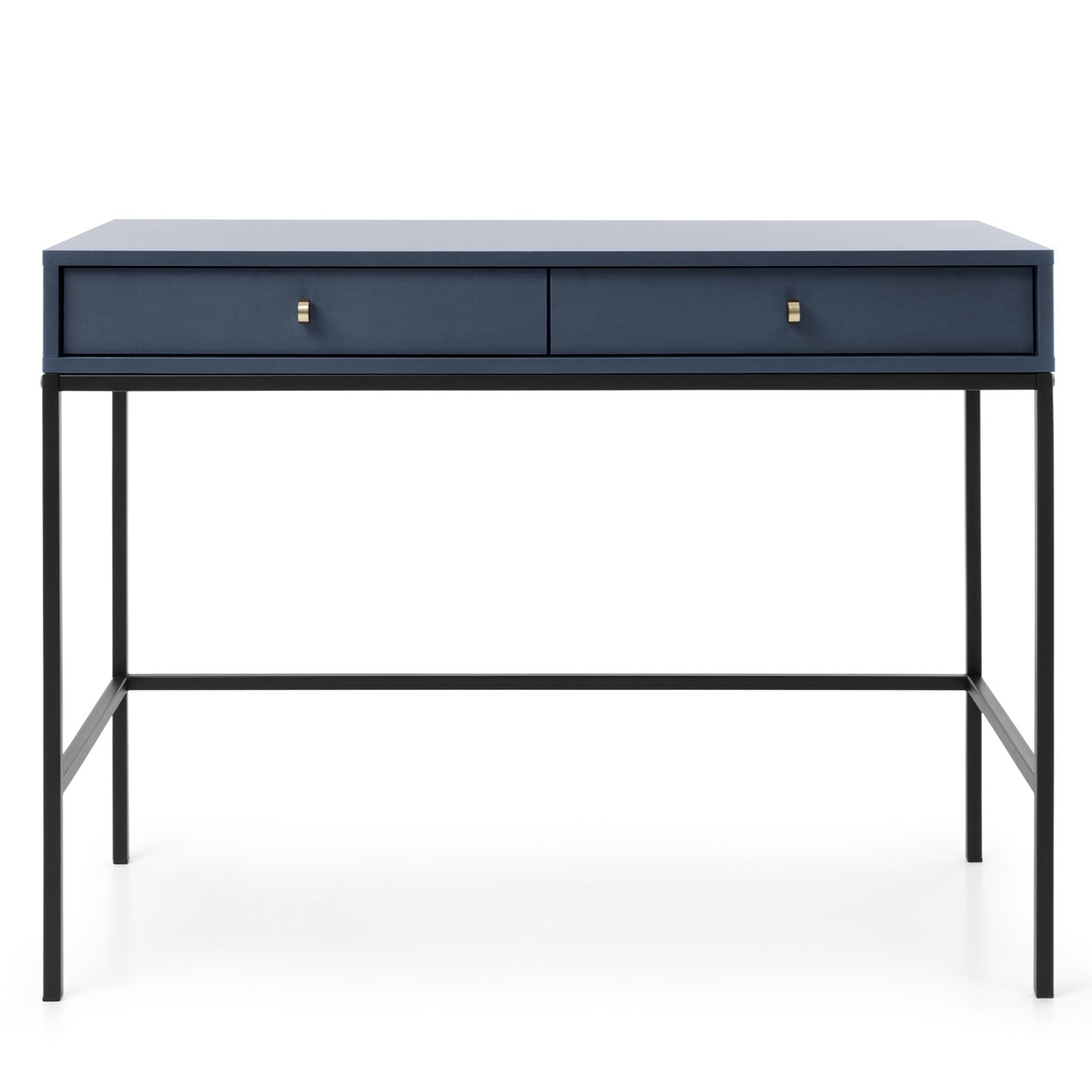 Console d'entrée 2 tiroirs en bois laminé Canterno 104x77 cm