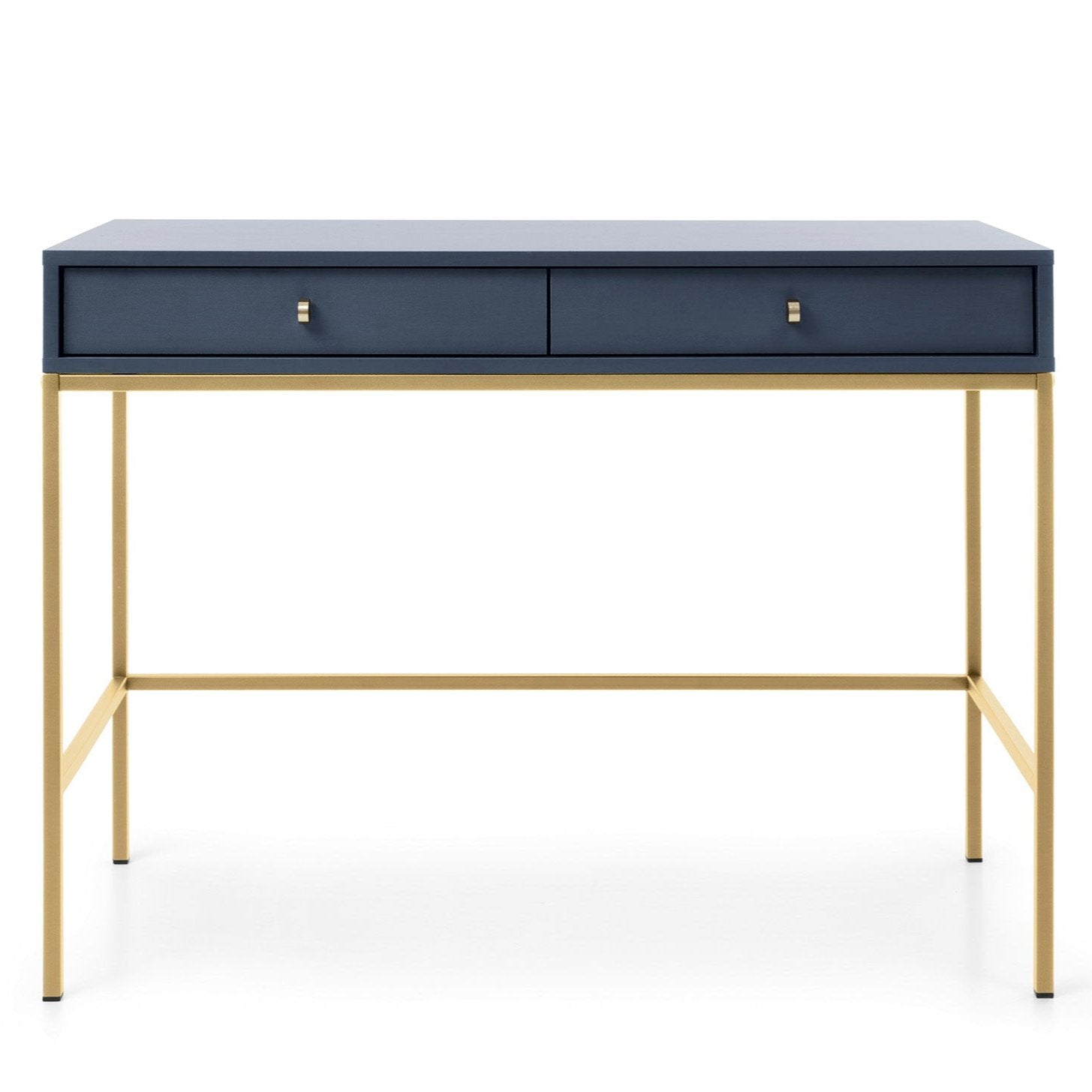 Console d'entrée 2 tiroirs en bois laminé Canterno 104x77 cm