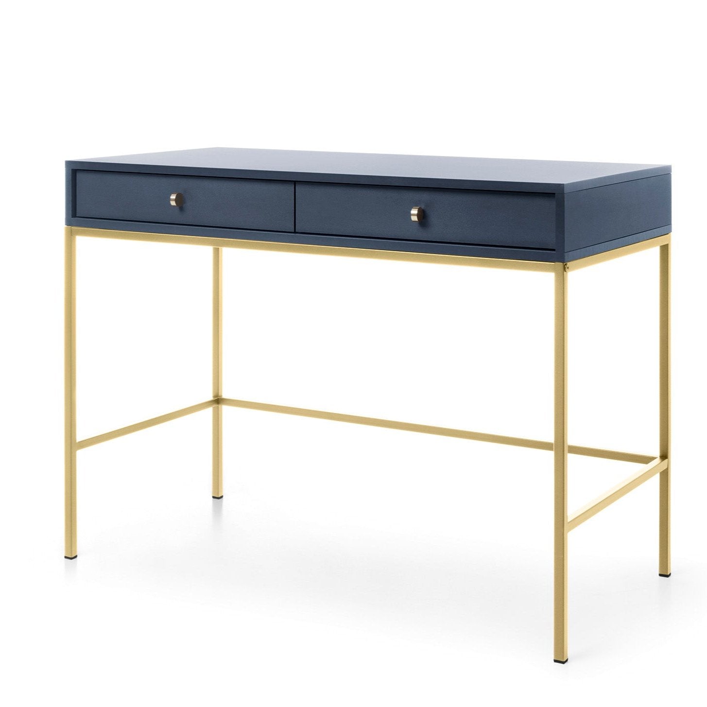 Console d'entrée 2 tiroirs en bois laminé Canterno 104x77 cm