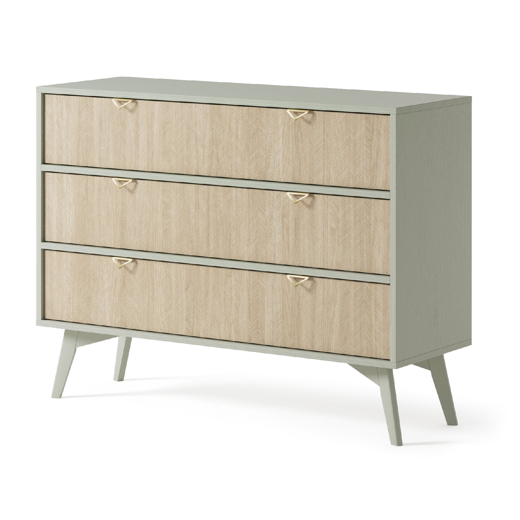 Commode 3 tiroirs en bois laminé Vanity 106x80 cm