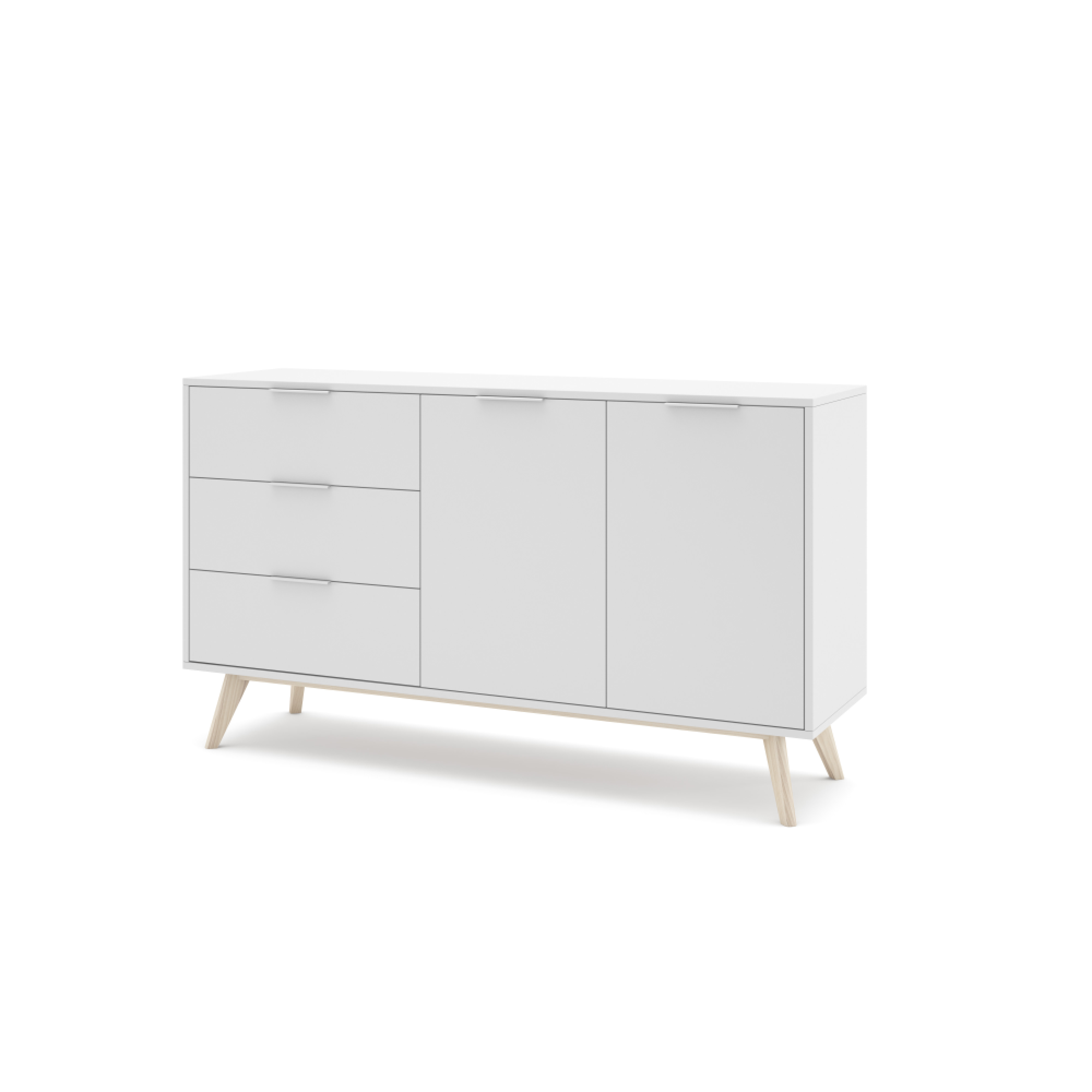 Credenza 2 ante e 3 cassetti Nordica 140x81 cm