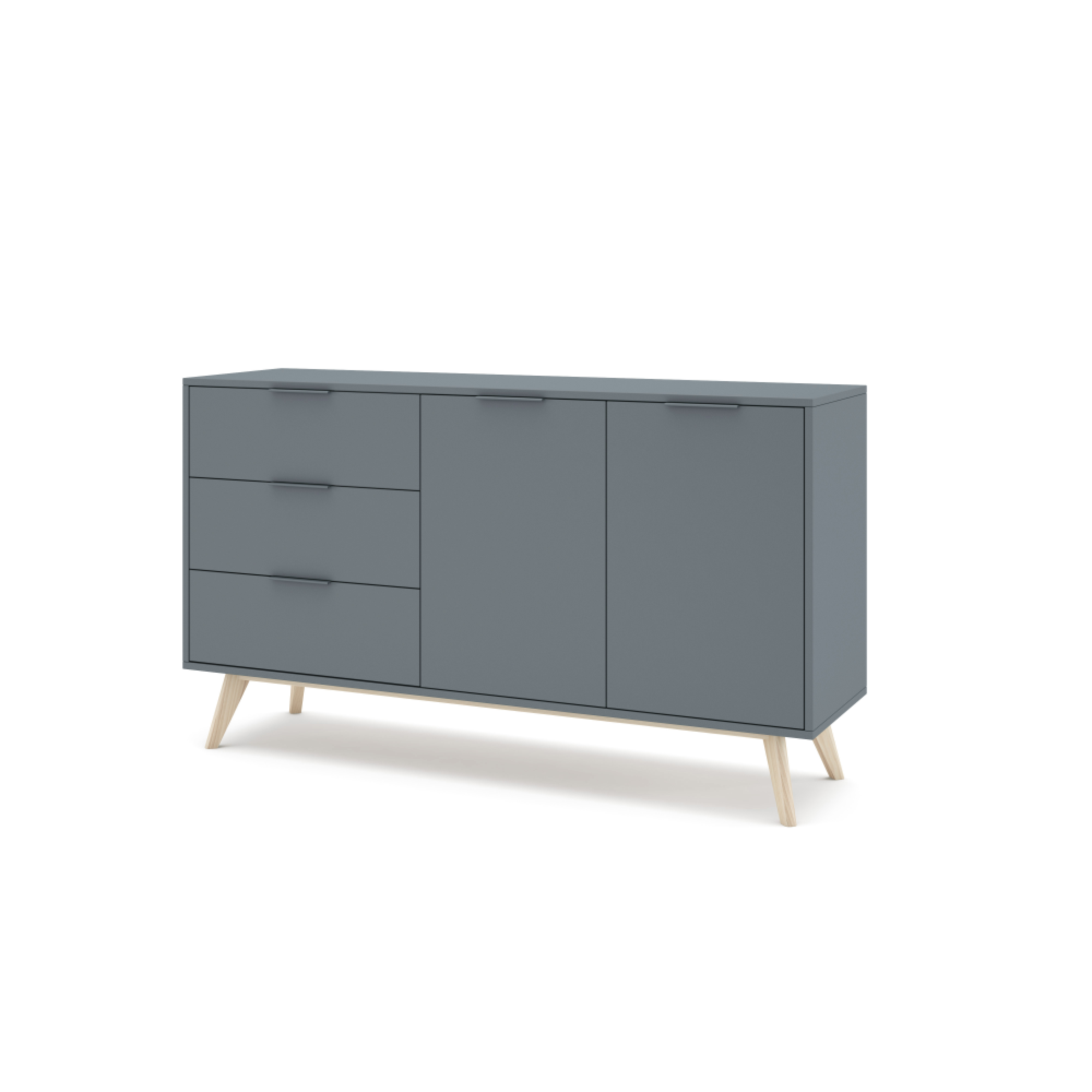 Credenza 2 ante e 3 cassetti Nordica 140x81 cm