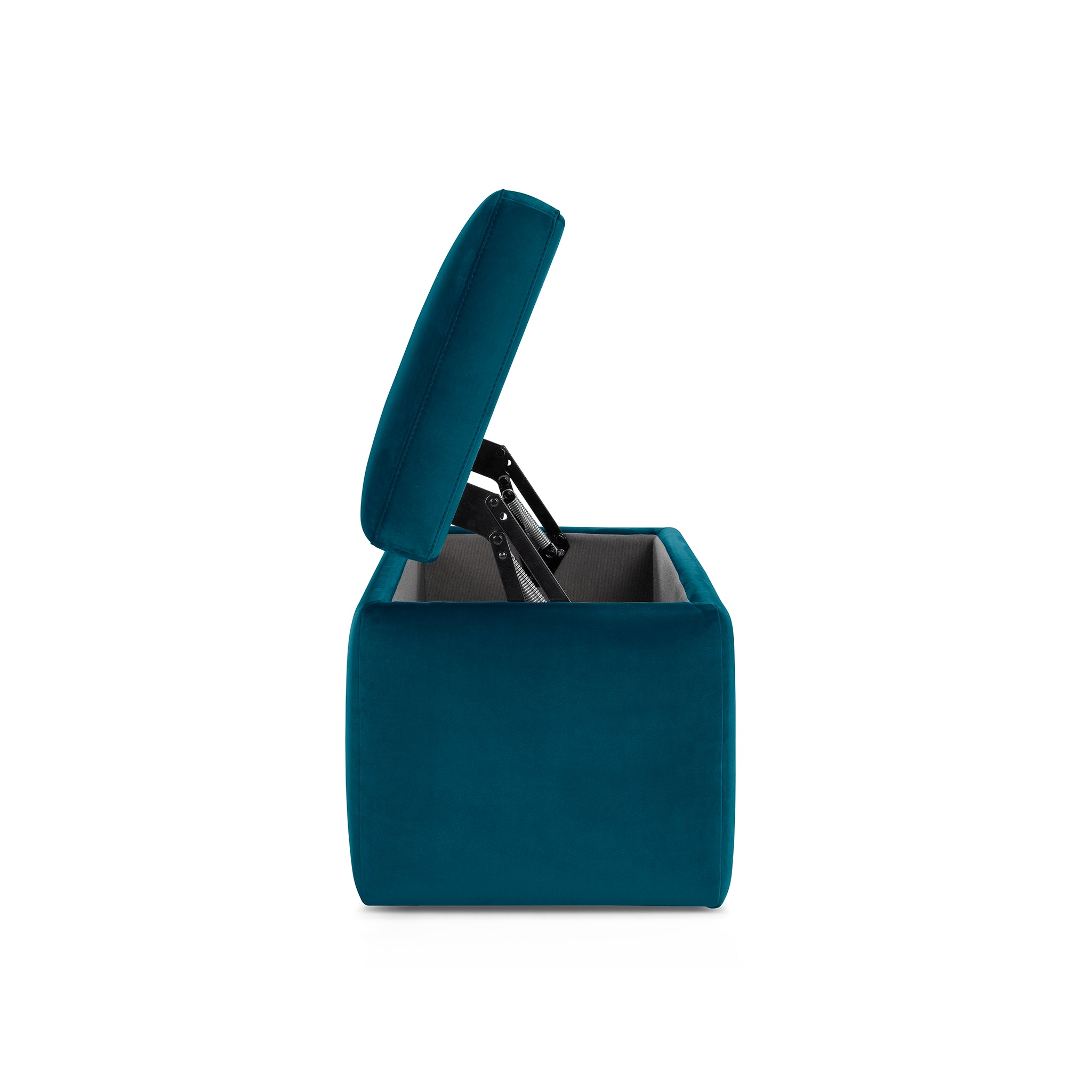 Banc VIANA rangement Made in Italy en velours pétrole 