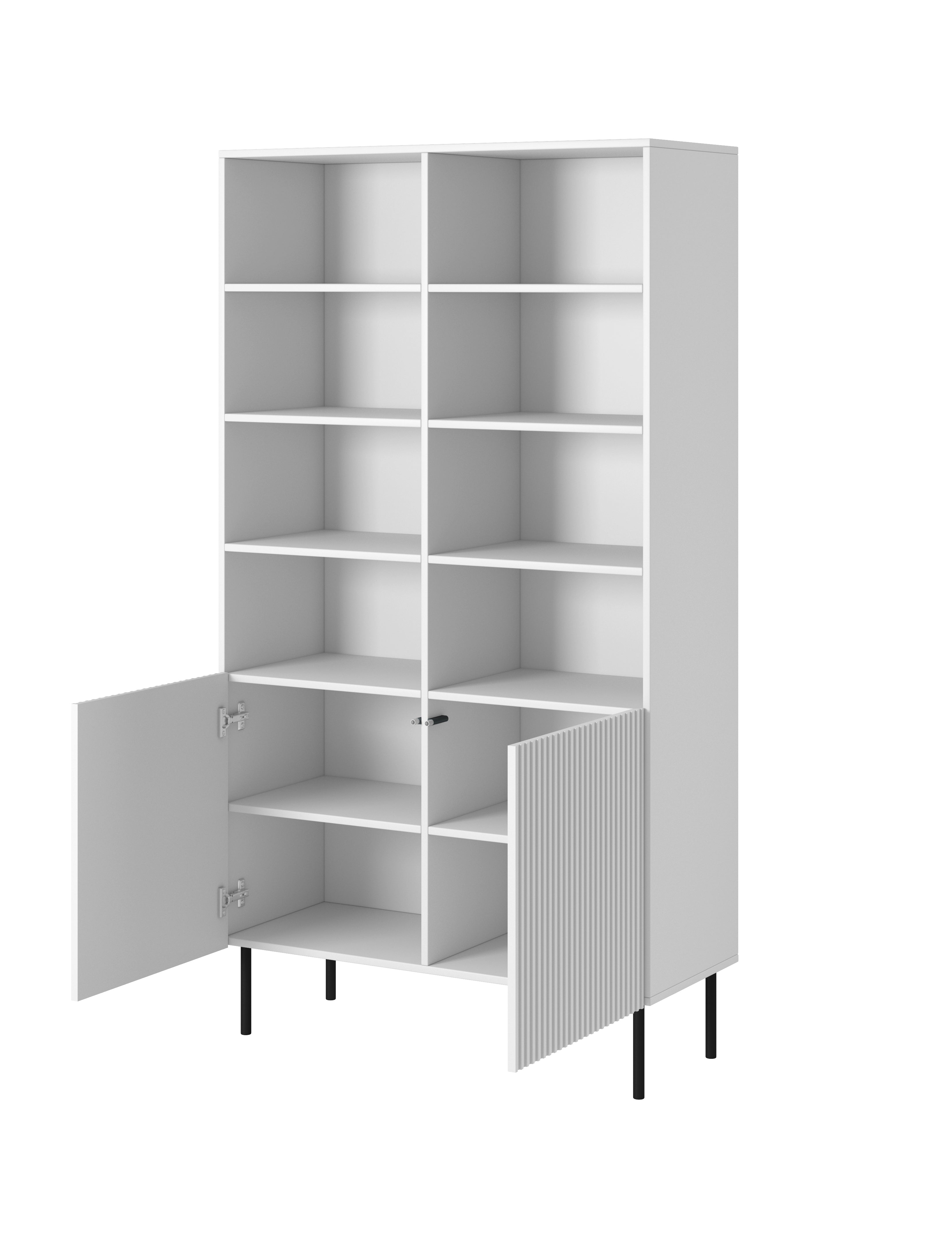 Buffet 2 portes avec pied en métal Bijou 100x178 cm