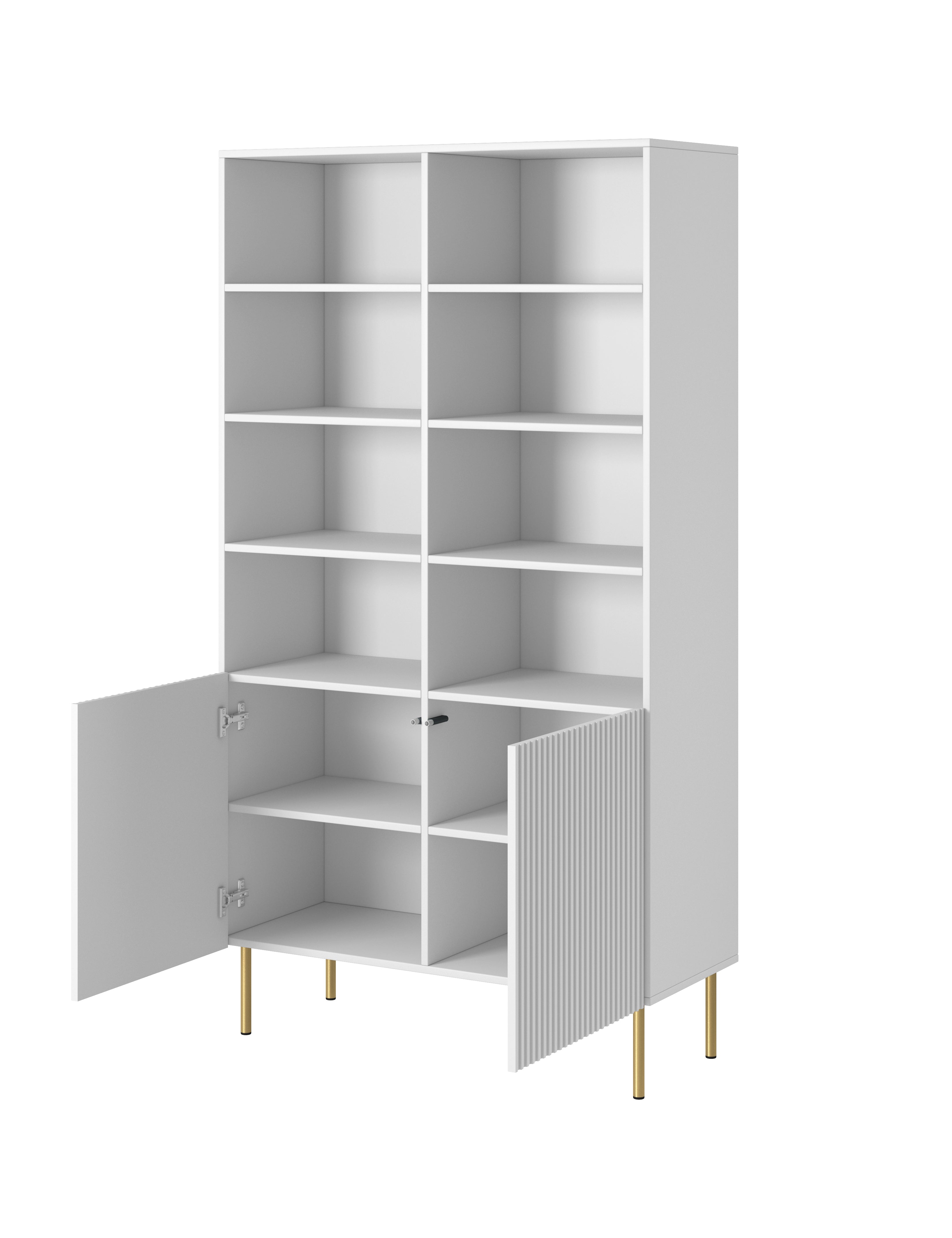 Buffet 2 portes avec pied en métal Bijou 100x178 cm