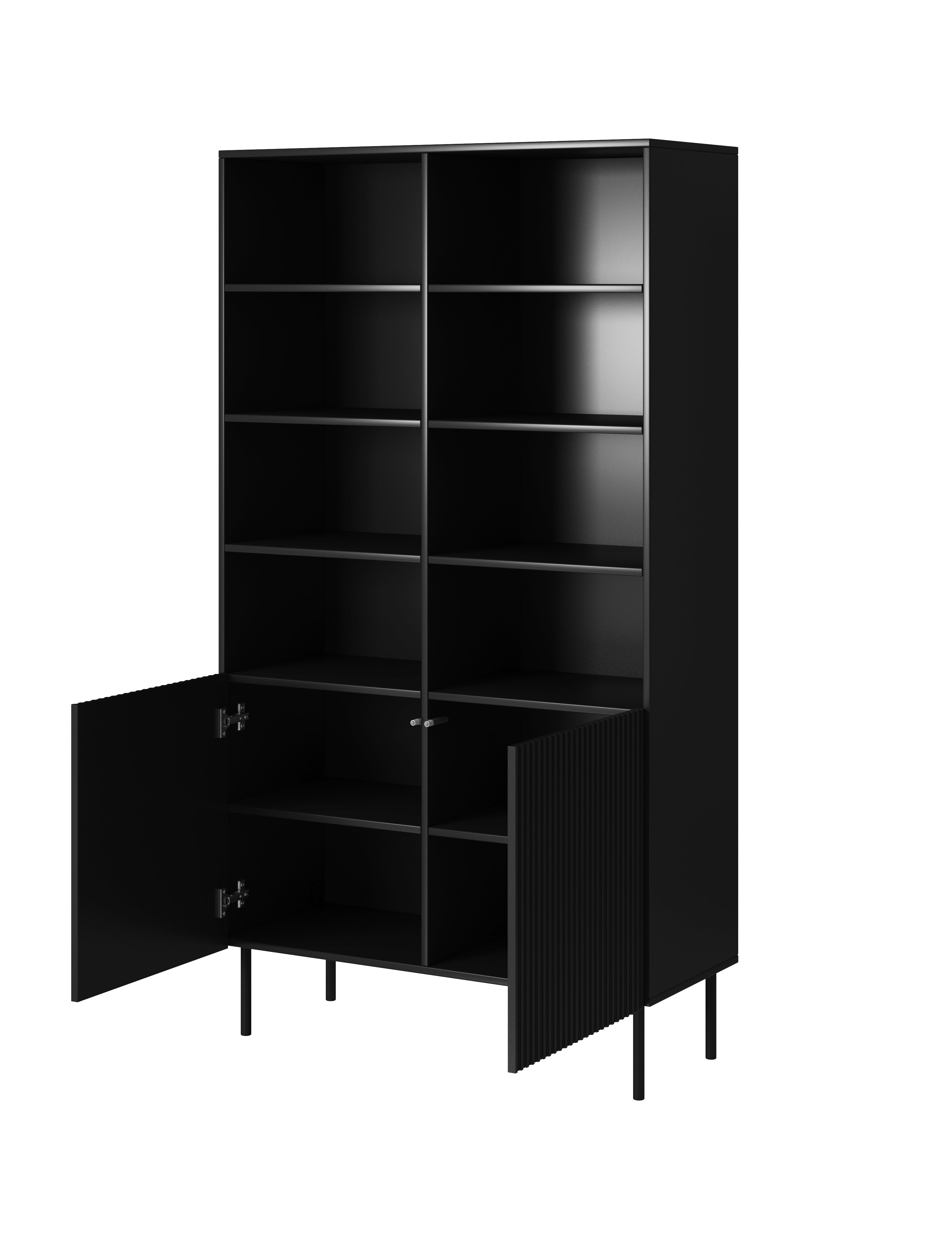 Buffet 2 portes avec pied en métal Bijou 100x178 cm