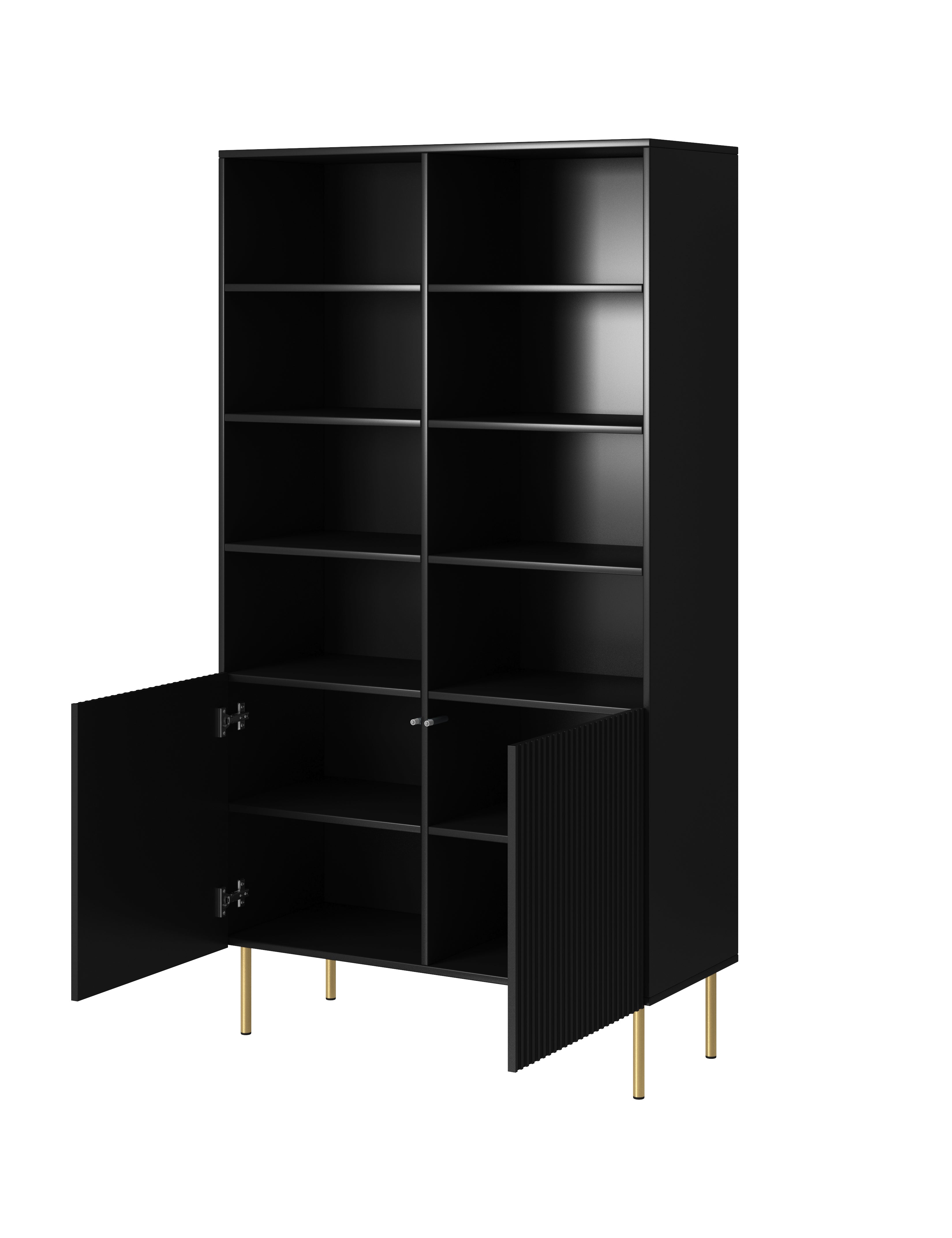 Buffet 2 portes avec pied en métal Bijou 100x178 cm