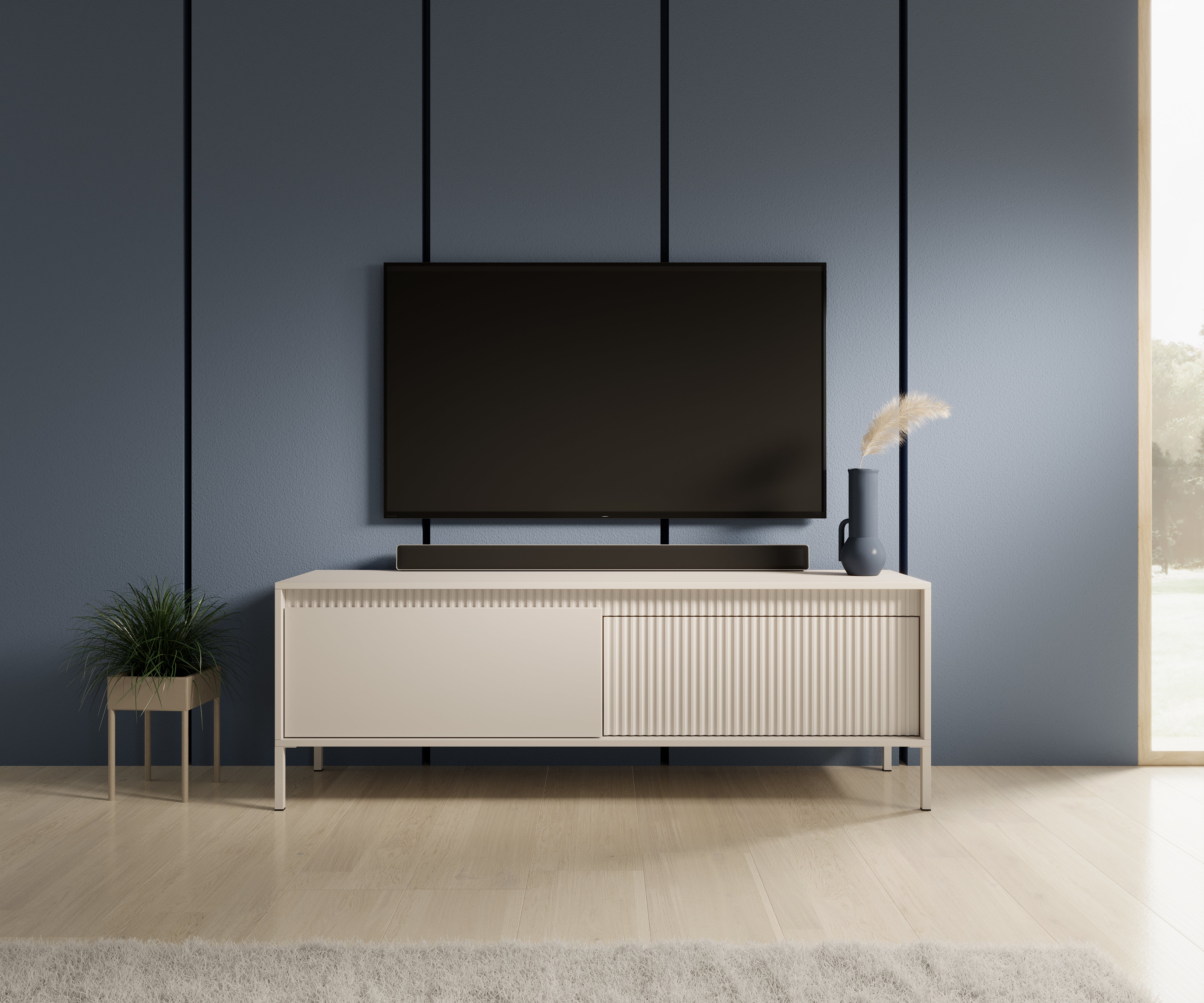 Mobile TV con 2 ante Nemi 153x53 cm