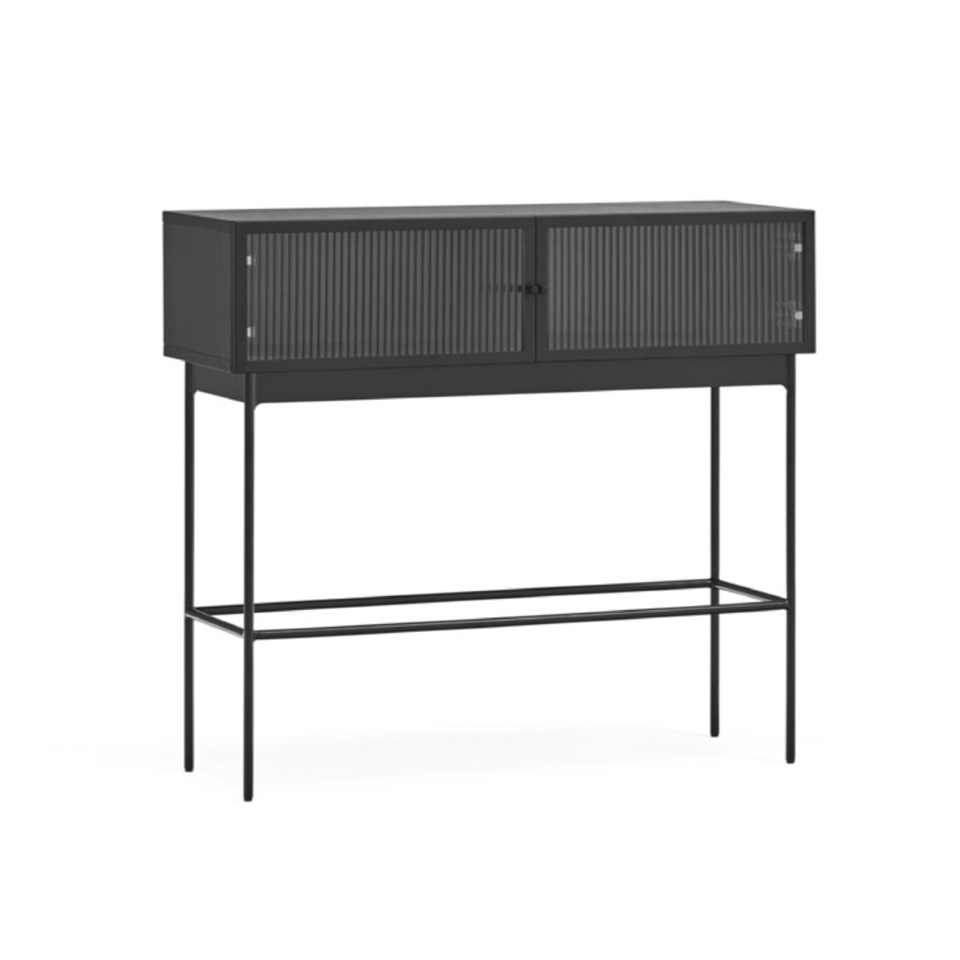 Console 2 portes 100x36 cm Blur de Teulat noire