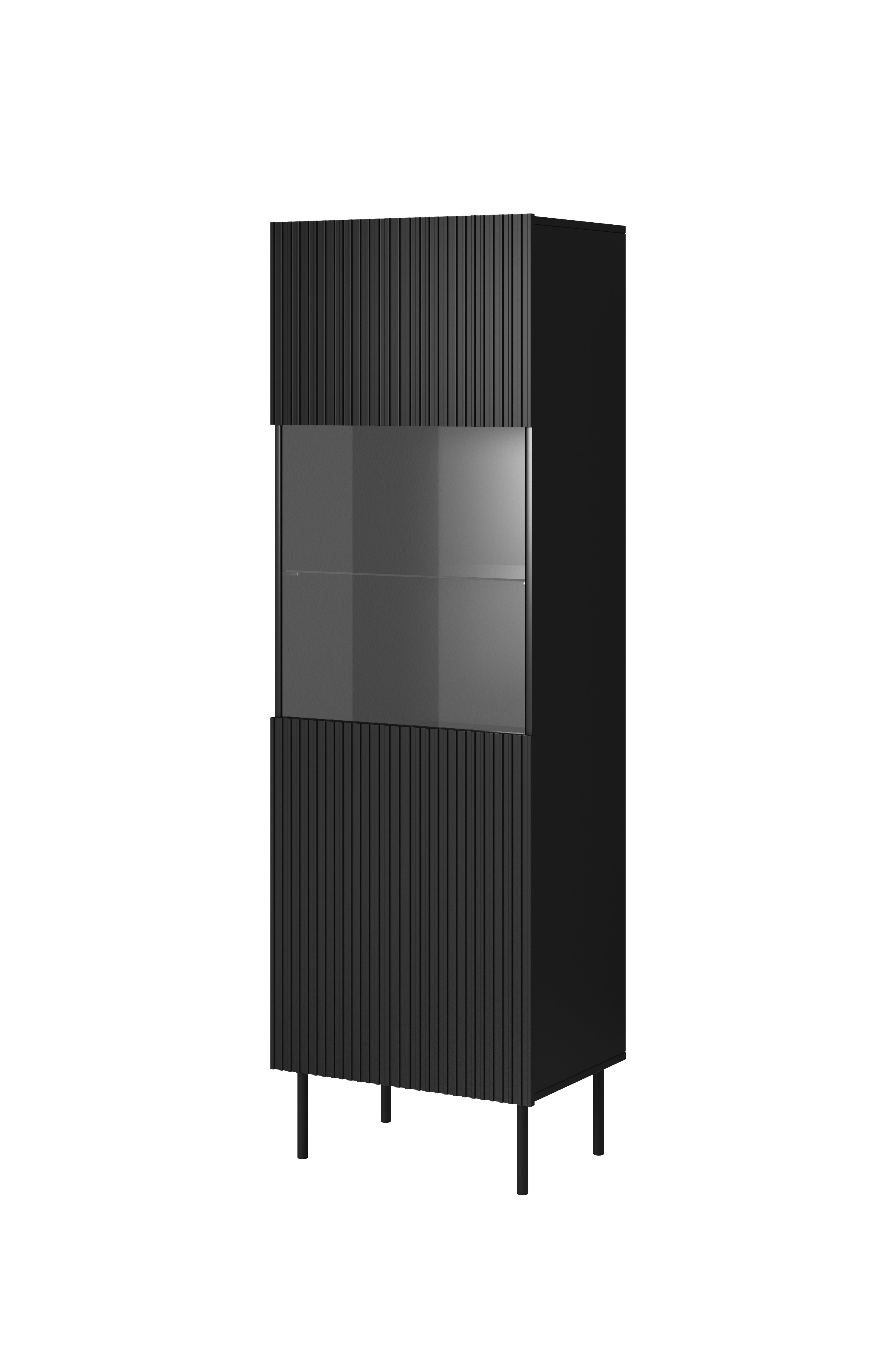 Vitrine 1 porte 5 étagères Bijou 60x182 cm